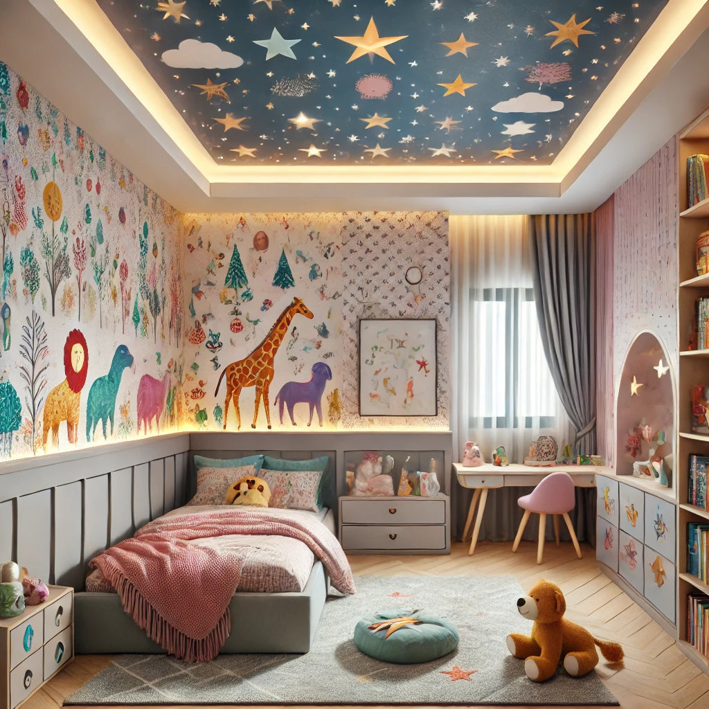 Magical Makeovers: Transforming a Kids' Bedroom with Peel and Stick Wallpaper