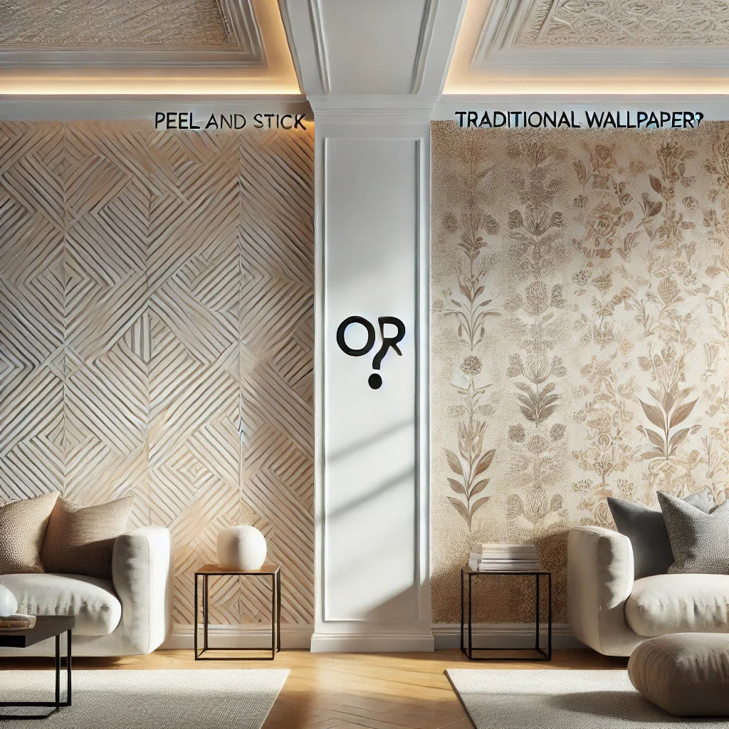 Should I Use Peel and Stick or Traditional Wallpaper?