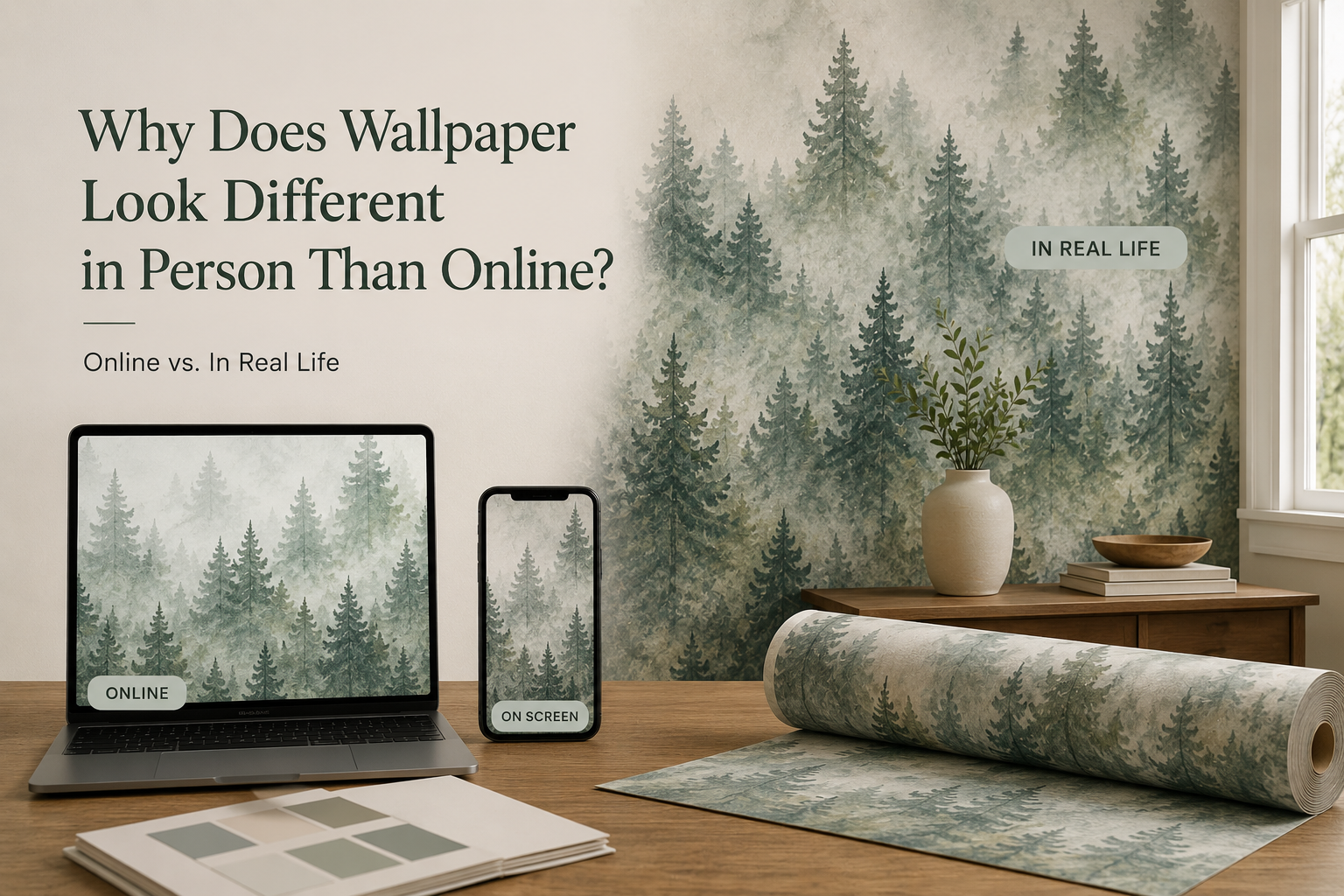Why Does Wallpaper Look Different in Person Than It Does Online?