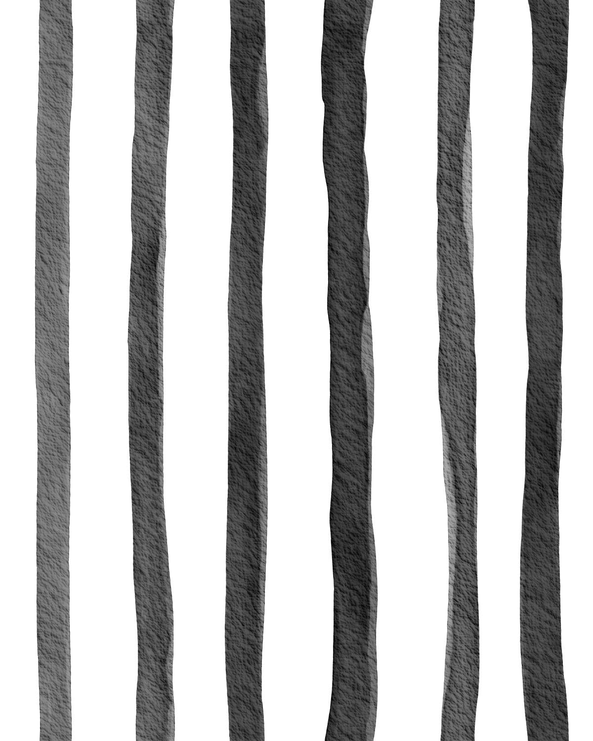 HaokHome Watercolor Brush Strokes Stripes Peel and Stick Wallpaper Removable Indigo Black/White Vinyl Self Adhesive Mural