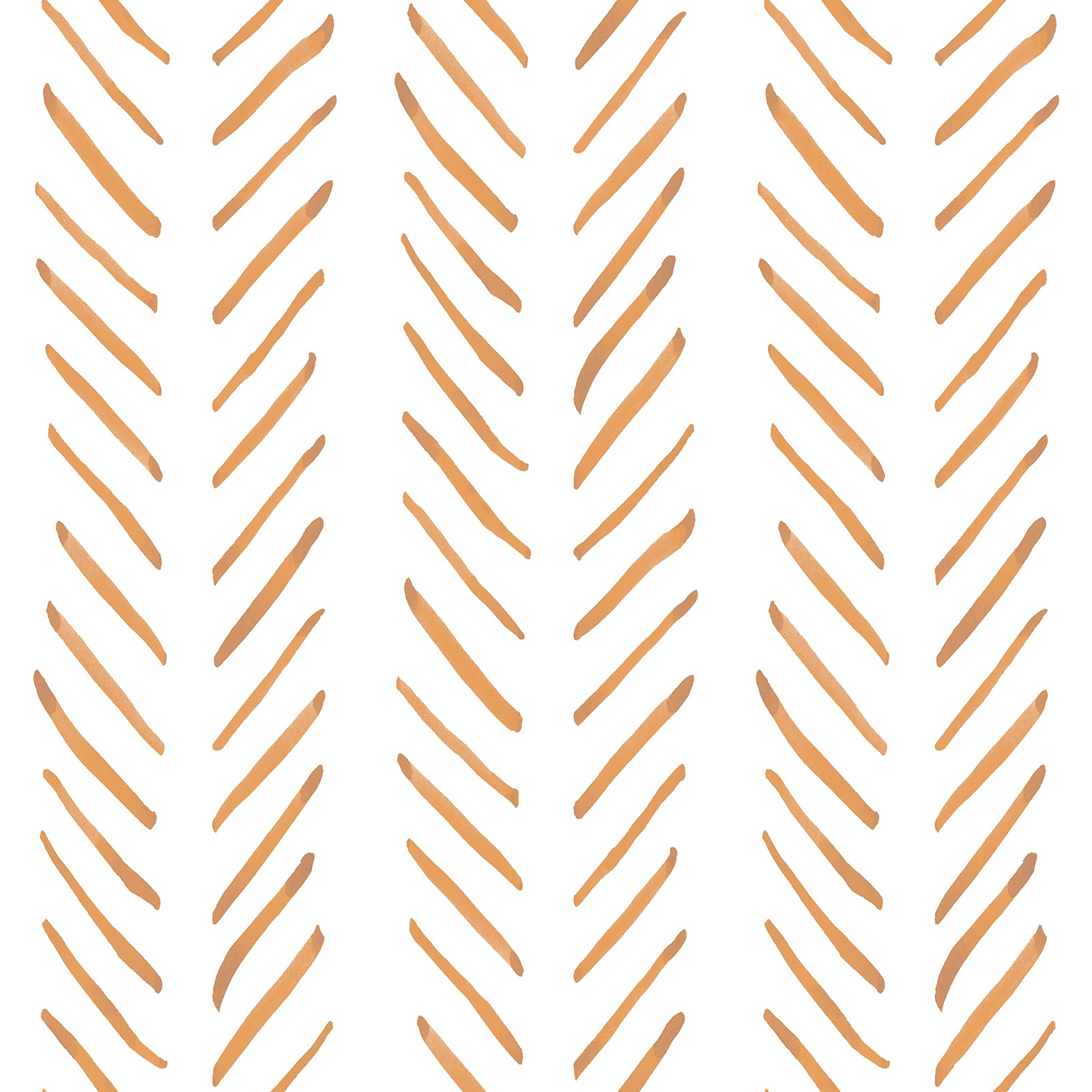 HAOKHOME 96101-3 Boho Stripes Peel and Stick Wallpaper Removable Terracotta/White Chevron Vinyl Self Adhesive Mural Contact Paper