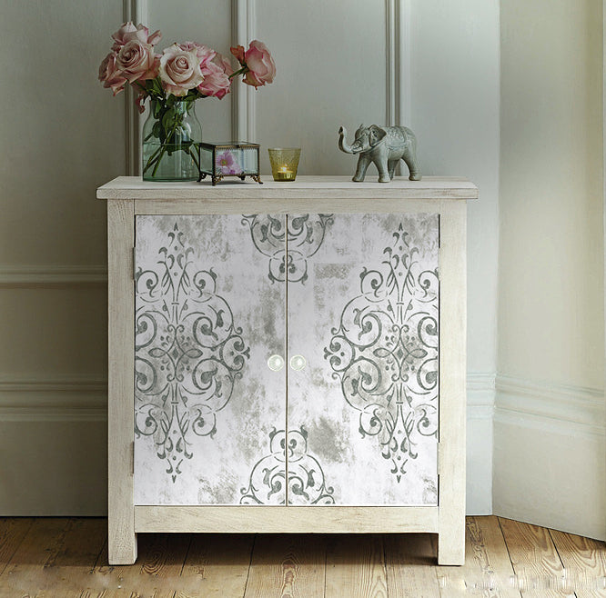 HaokHome Damask Peel and Stick Wallpaper Decorative Vintage Vinyl Wallpaper