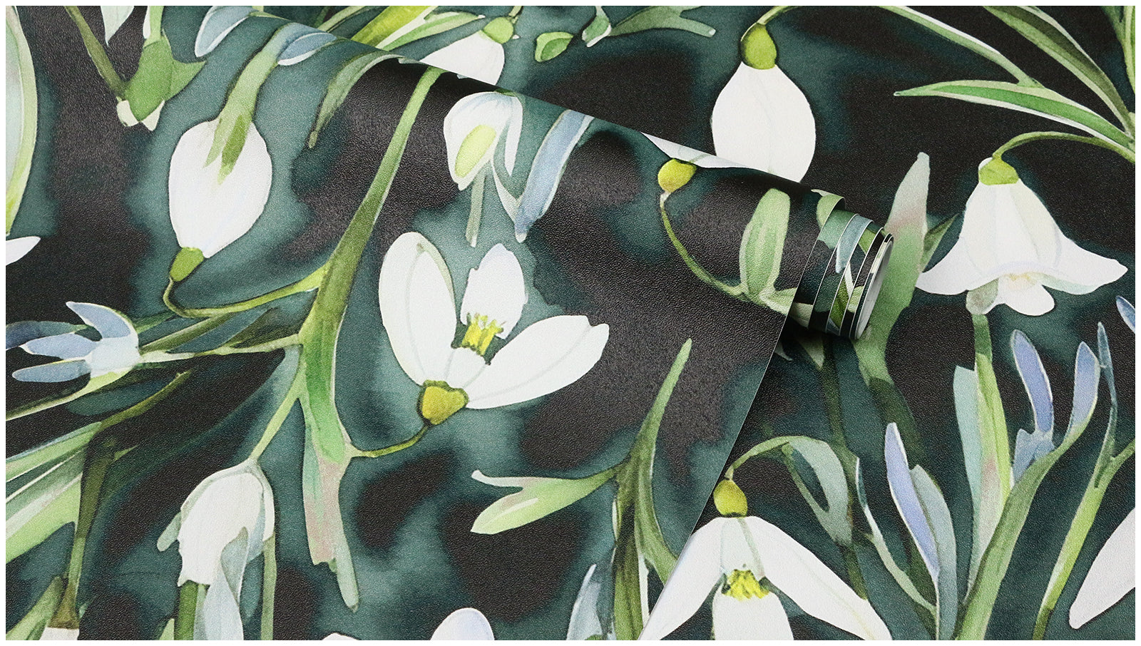 HAOKHOME 93345 Peel and Stick Wallpaper Floral Removable Wall Paper Green/White Vinyl Stick on Wall Mural Contact Paper