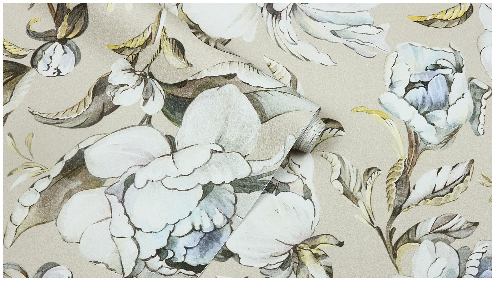 HAOKHOME 94030-2 Vintage Damask Wallpaper Peel and Stick Floral Removable Wall Paper Tan/Cream/Blue for Bedroom Contact Paper