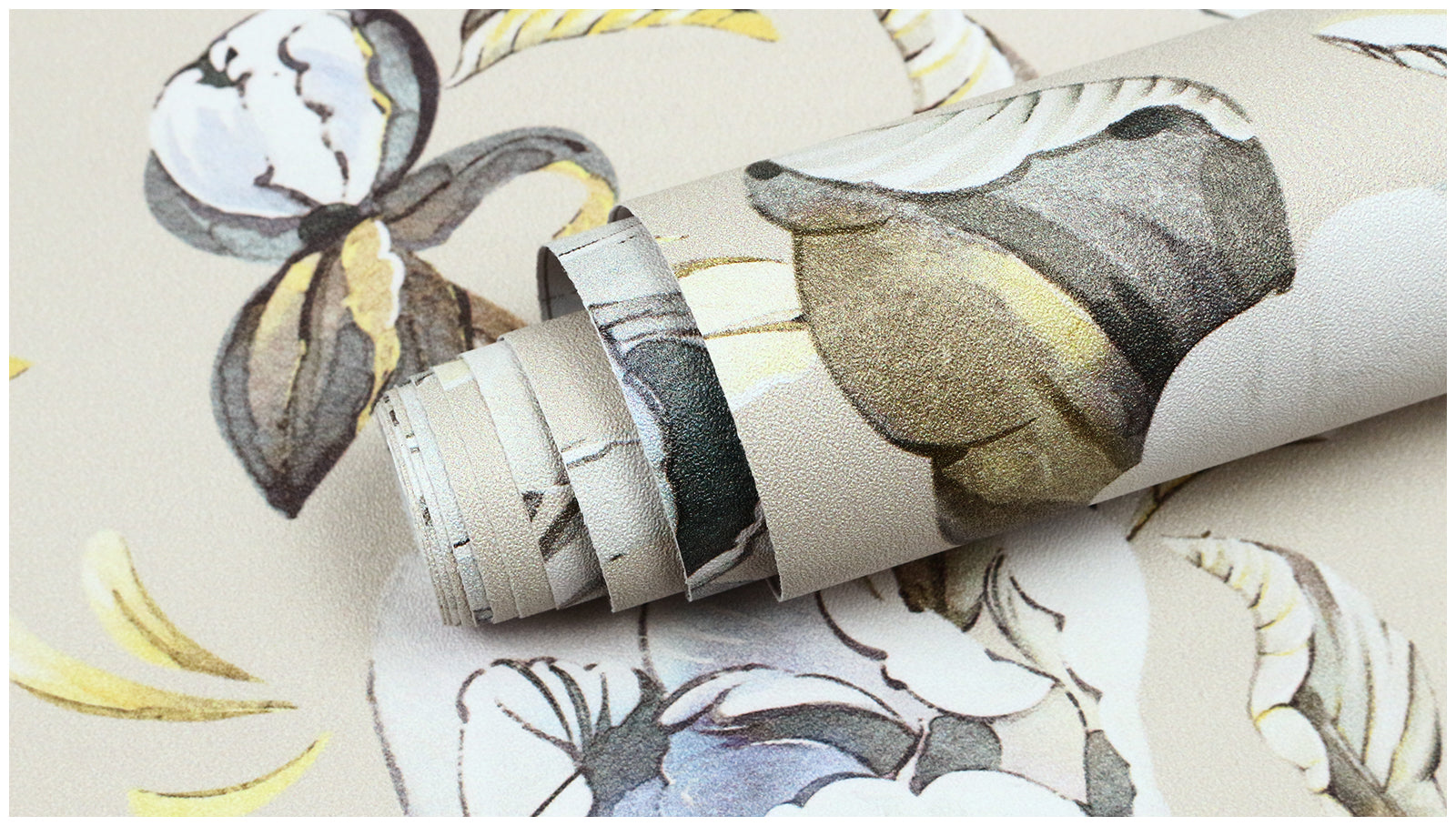 HAOKHOME 94030-2 Vintage Damask Wallpaper Peel and Stick Floral Removable Wall Paper Tan/Cream/Blue for Bedroom Contact Paper