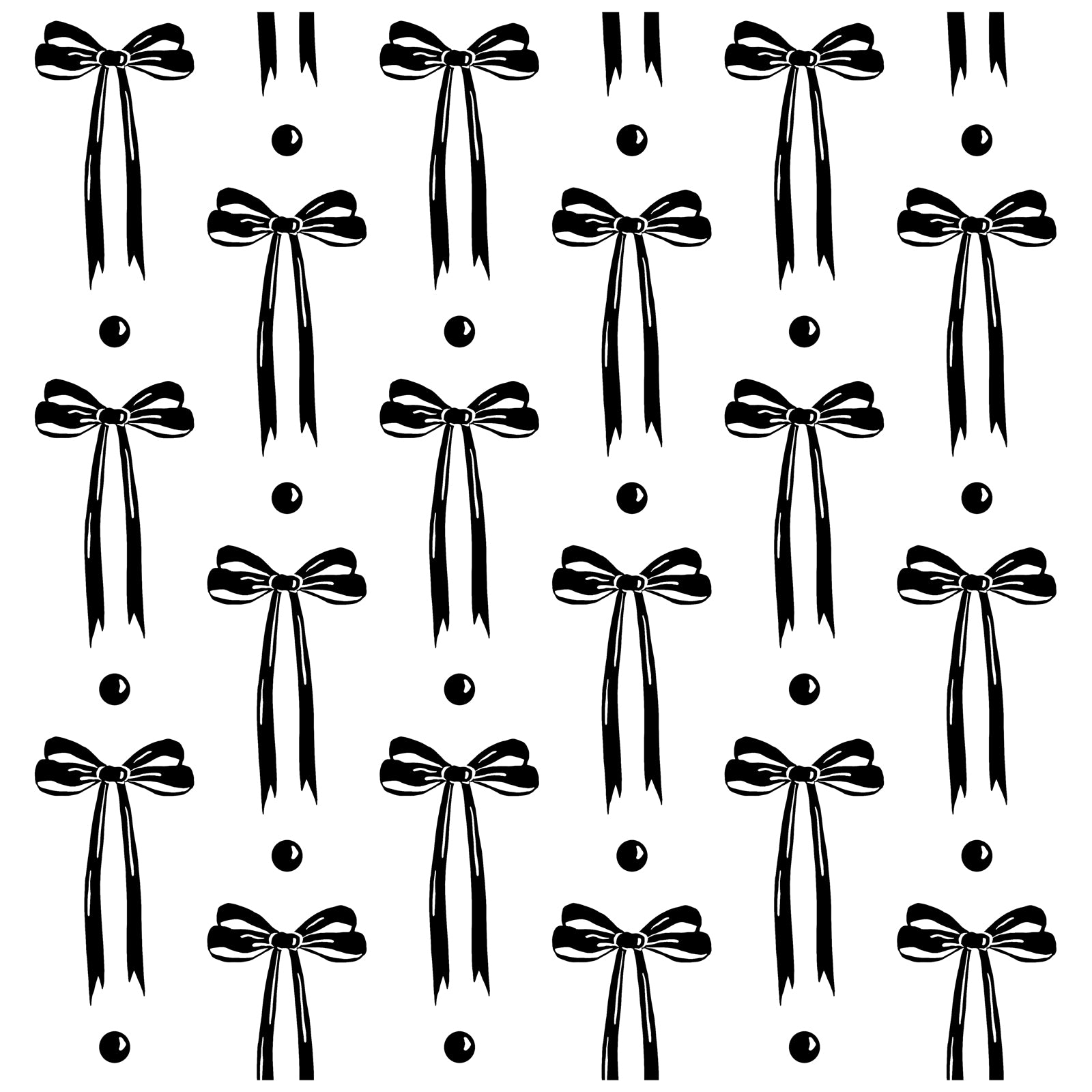 HAOKHOME Black Wall Paper Peel and Stick Modern Bow Ties Wallpaper Removable for Nursery