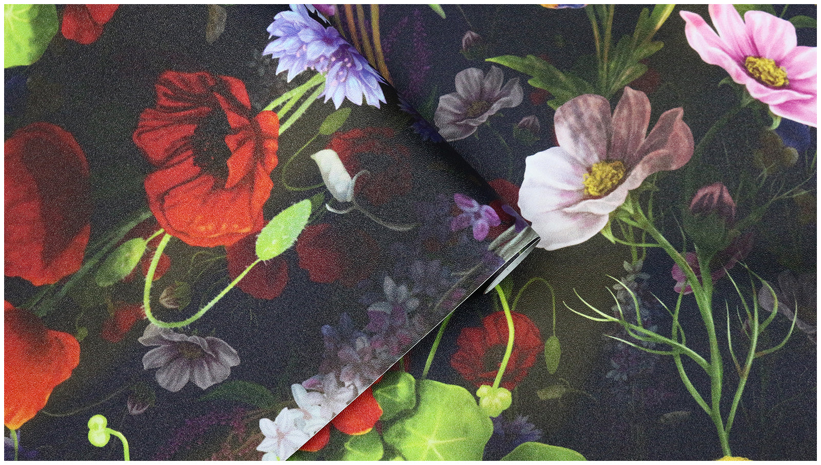 HaokHome Bold Botanical Dark Floral Wallpaper Vintage Elegance for Your Home