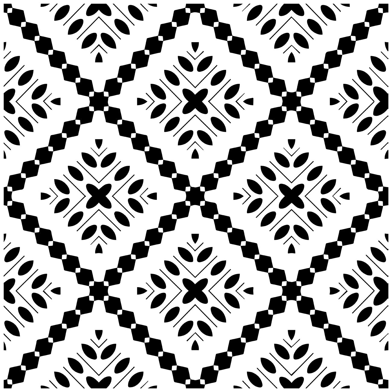 HaokHome Elegant Black and White Diamond Pattern Wallpaper Modern Geometric Design with Chic Detailing