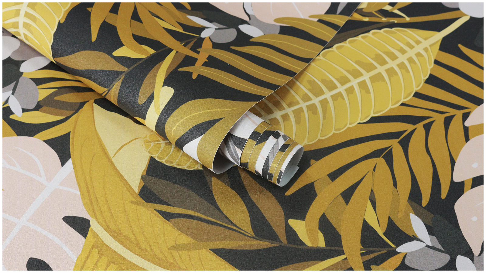 HaokHome Wallpaper Peel and Stick Floral Boho Pink/Yellow/Green Retro Wall Decor Living Room Removable Mural