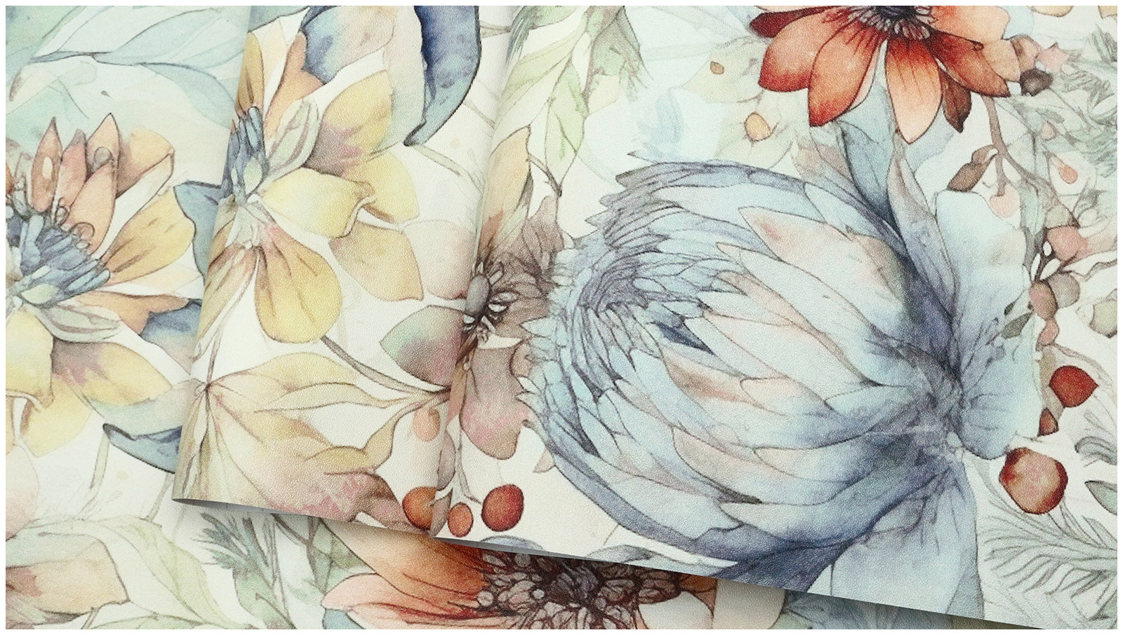 HaokHome Watercolor pink Floral Wallpaper Elegant Pastel Botanical Design for Home Décor