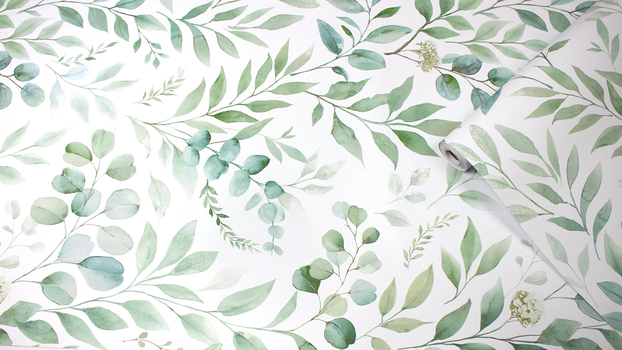 HaokHome Mixed‑Shape Eucalyptus Flower‑Spike Removable Wall Covering