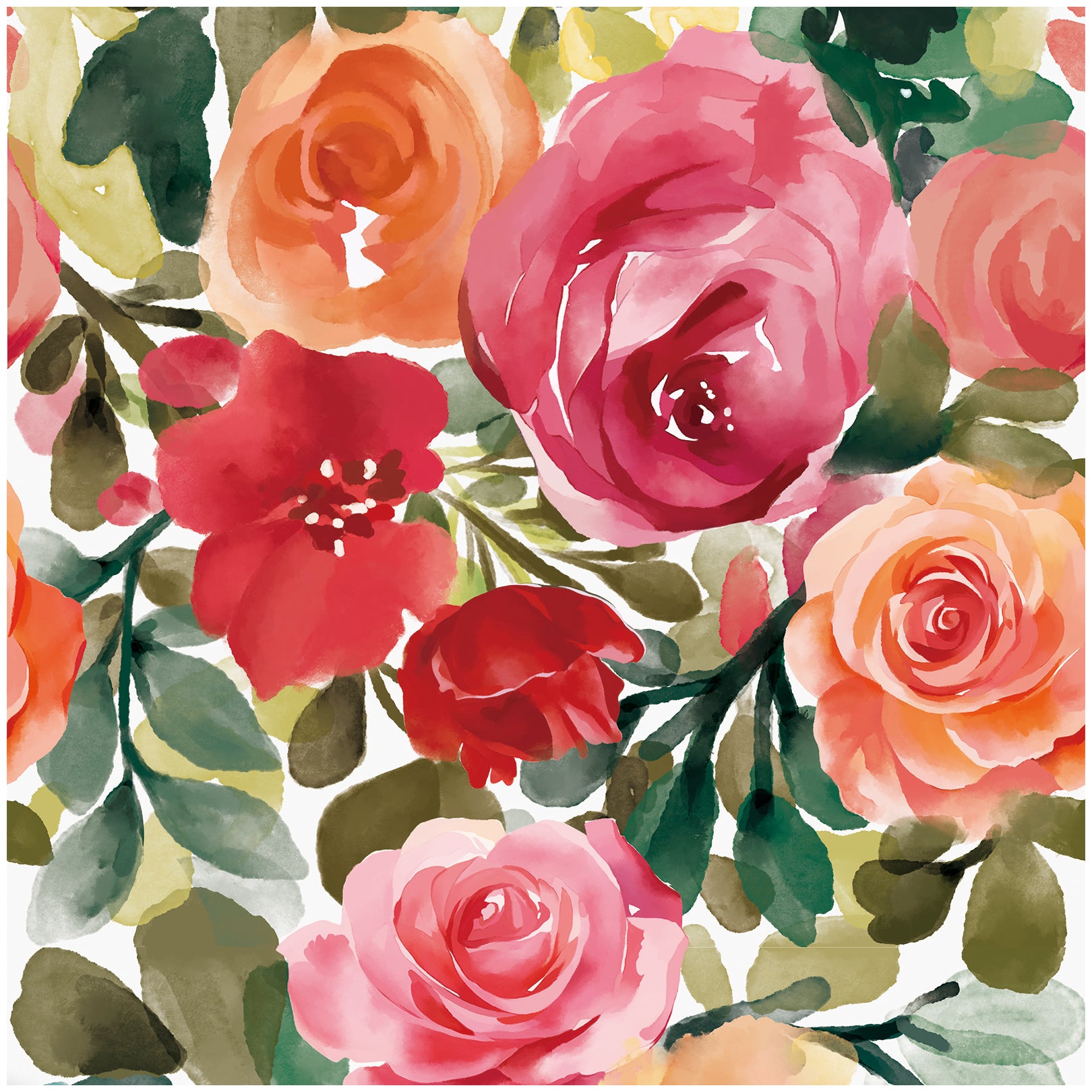 rose colored floral wallpaper