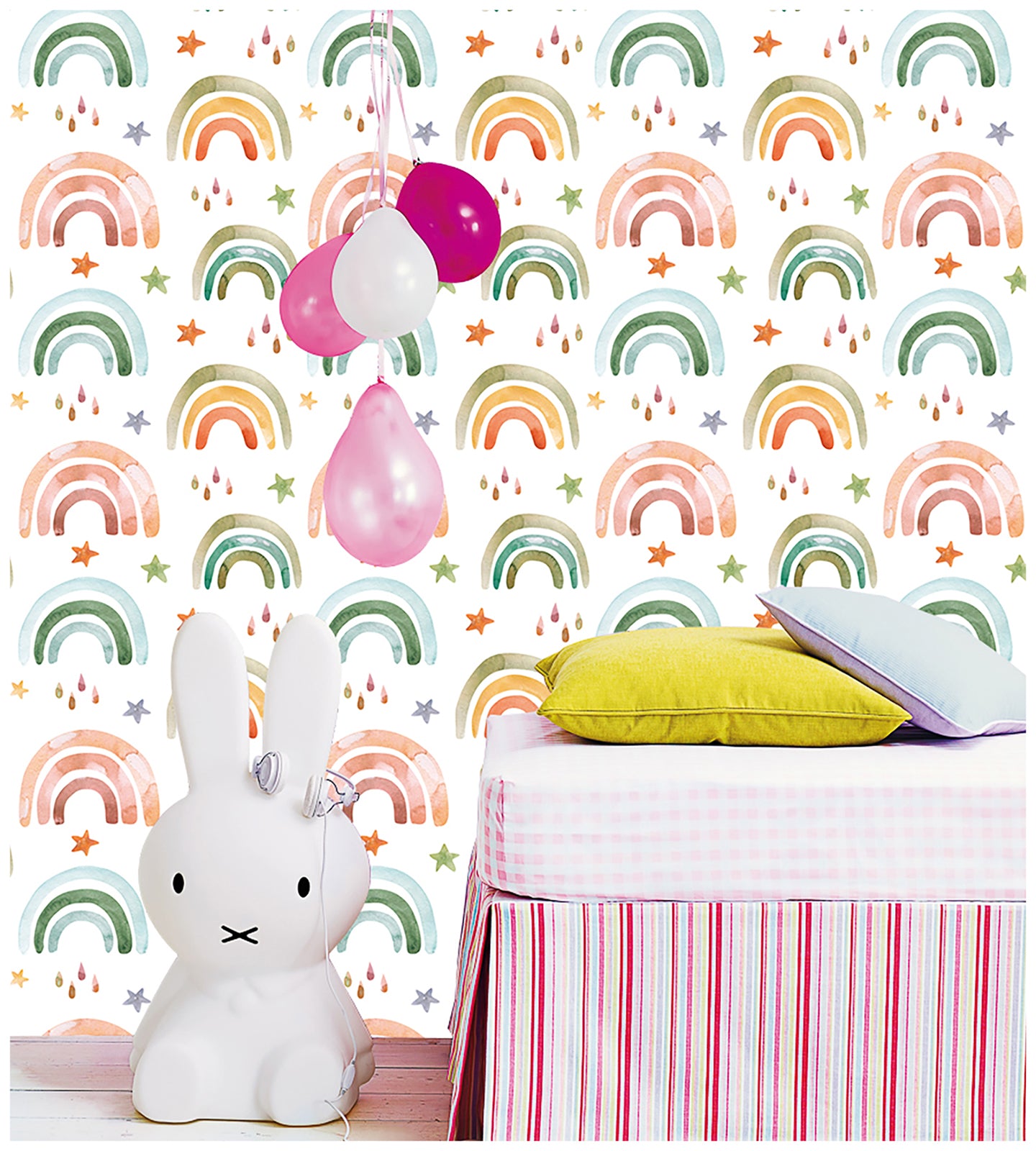 Peel and Stick Wallpaper Geometric Olive/MistyRose/White/Black/Red Modern Wall Decor Bathroom Removable Contact Paper