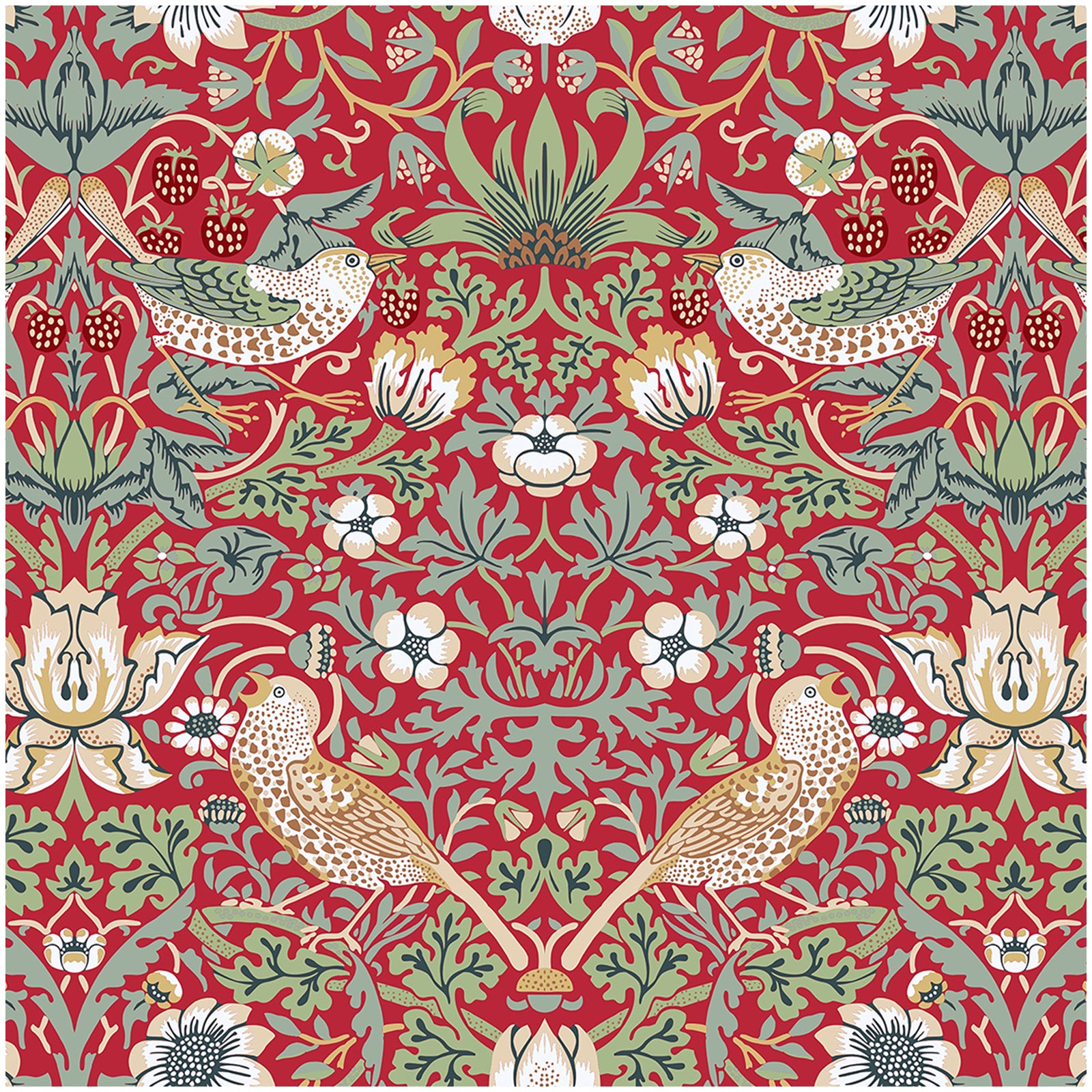 red floral pattern wallpaper