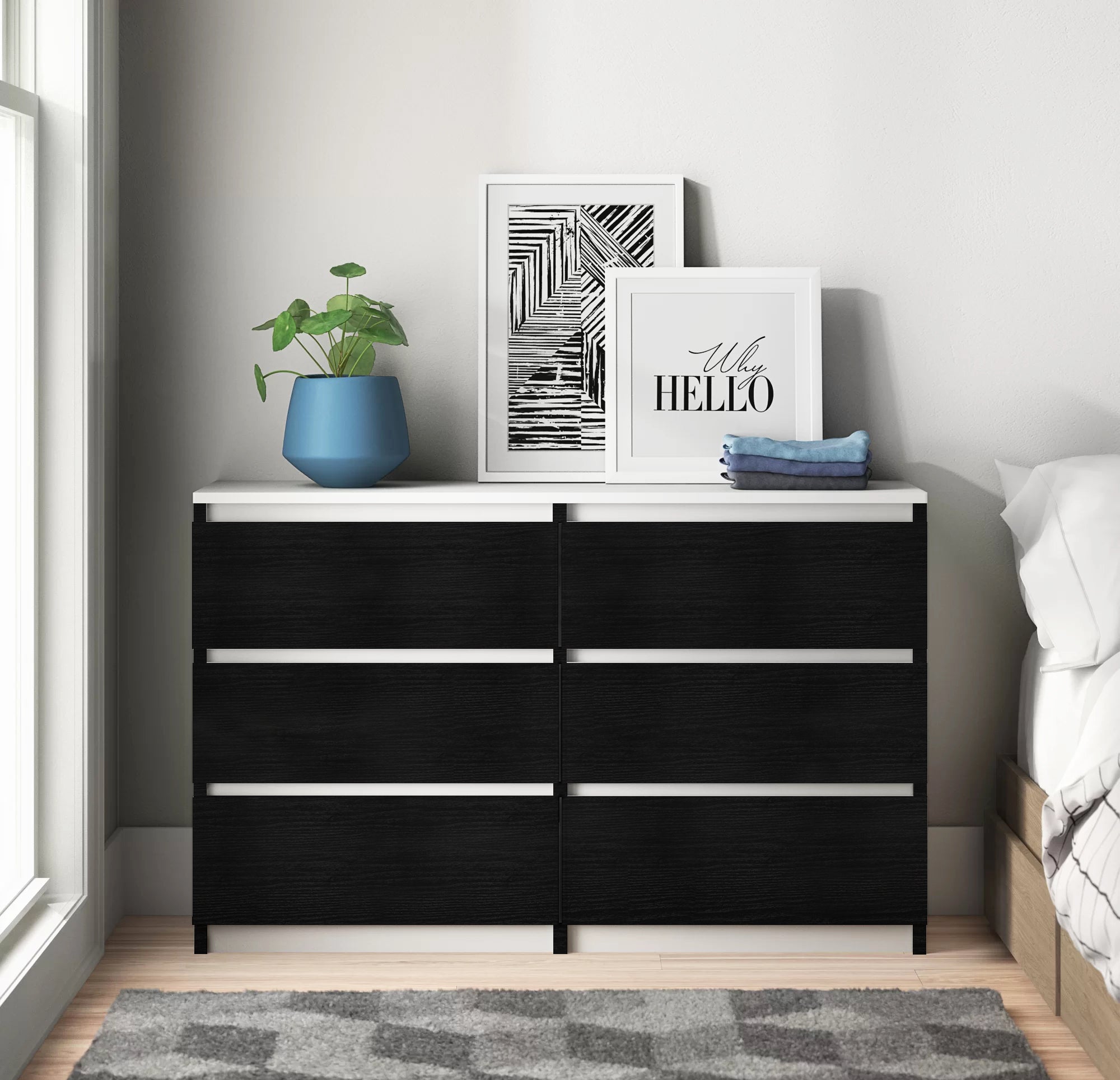 HaokHome Solid Black Wood Peel and Stick Wallpaper, Rustic Real Wood Texture Shiplap Wall Paper for Countertop, Cabinet, Bathroom, Bedroom Surfaces