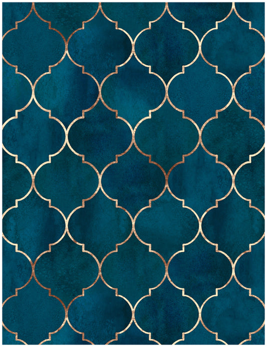 HaokHome 96034 Vintage Morocco Trellis Peel and Stick Wallpaper