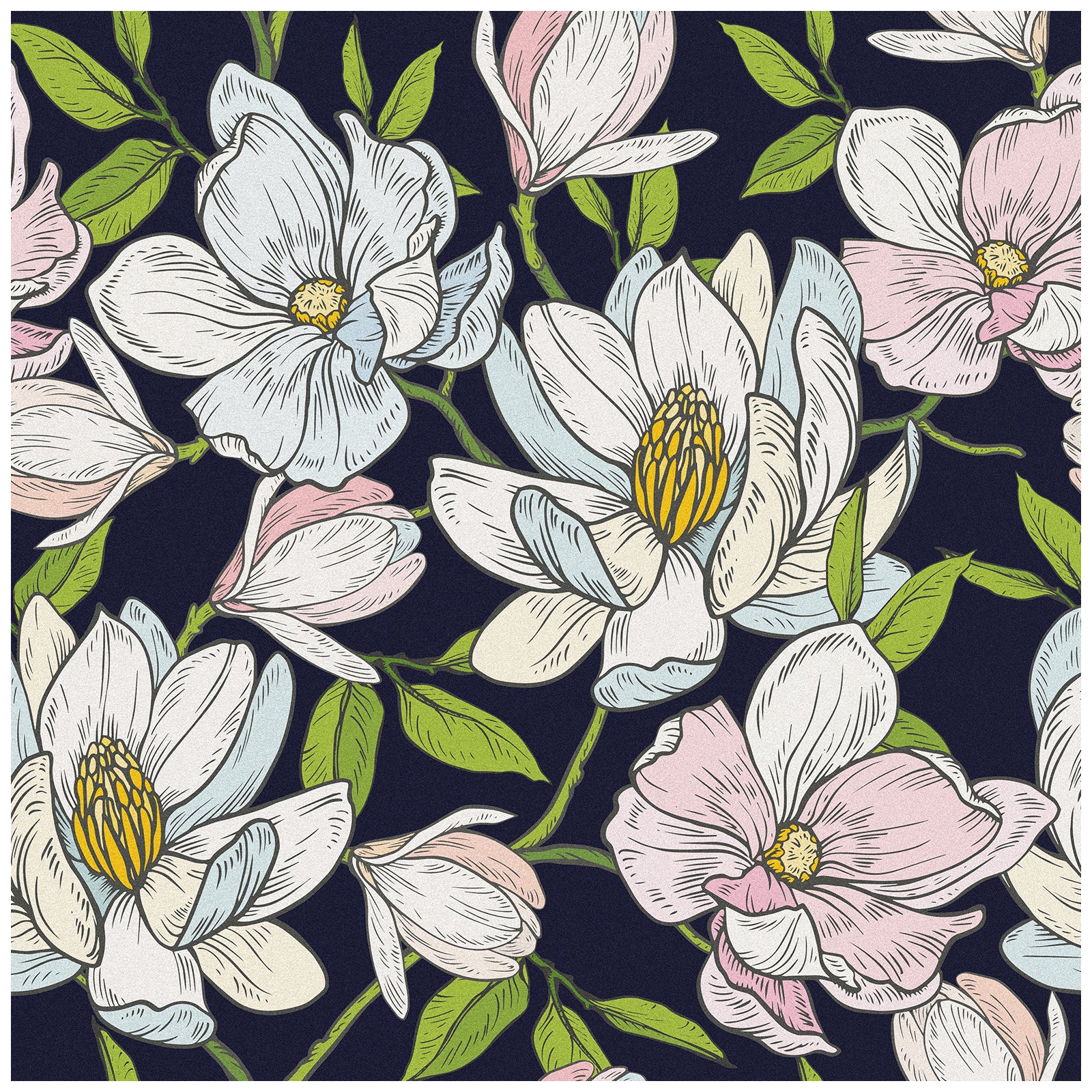 HaokHome 93234 Blooming Flower Peel and Stick Wallpaper Removable Vinyl Self Adhesive Decor