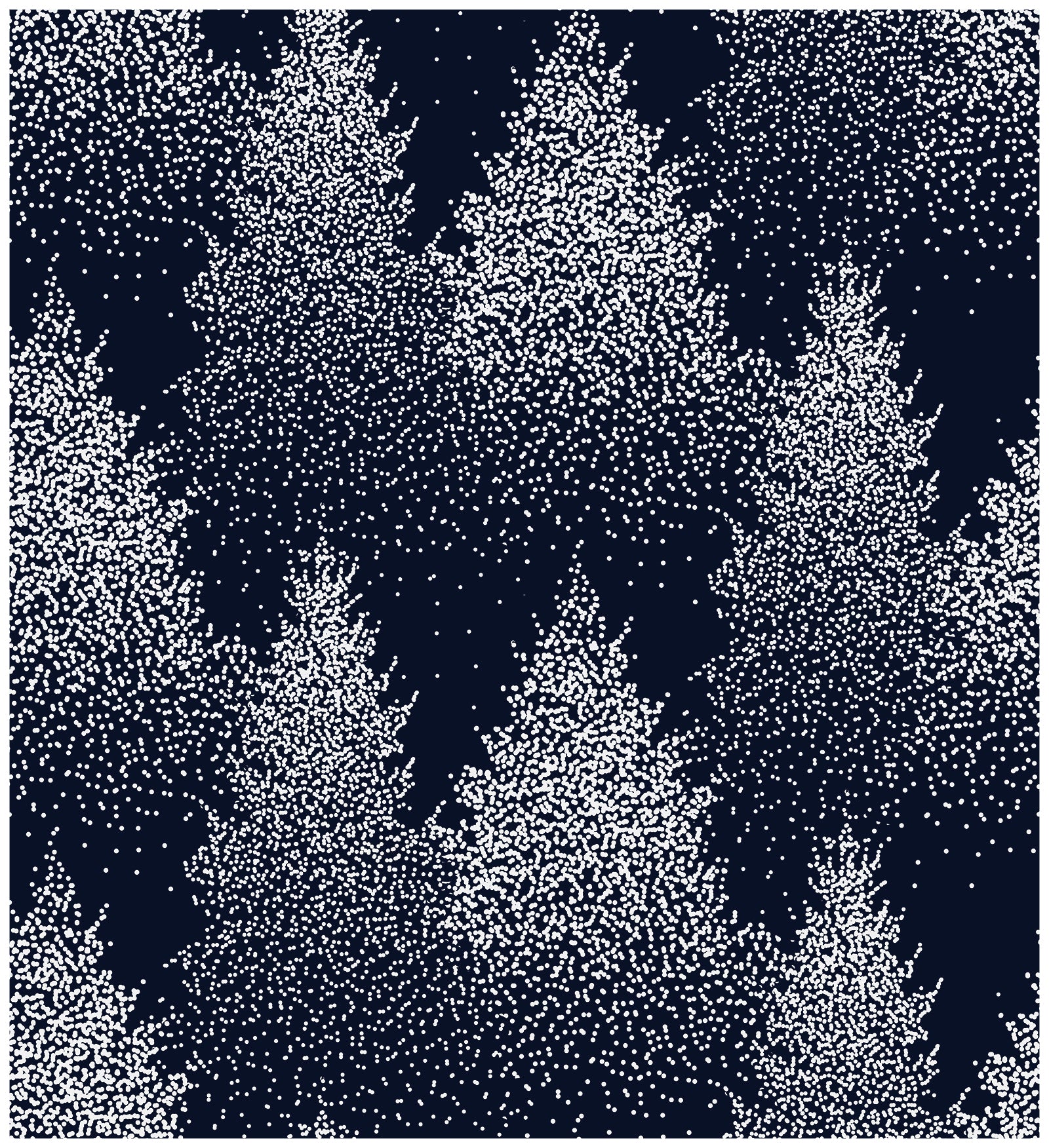 HaokHome 93049 Christmas Wallpaper Conifer Forest Tree Peel and Stick Wallpaper Snowflake Navy Removable Wall Paper