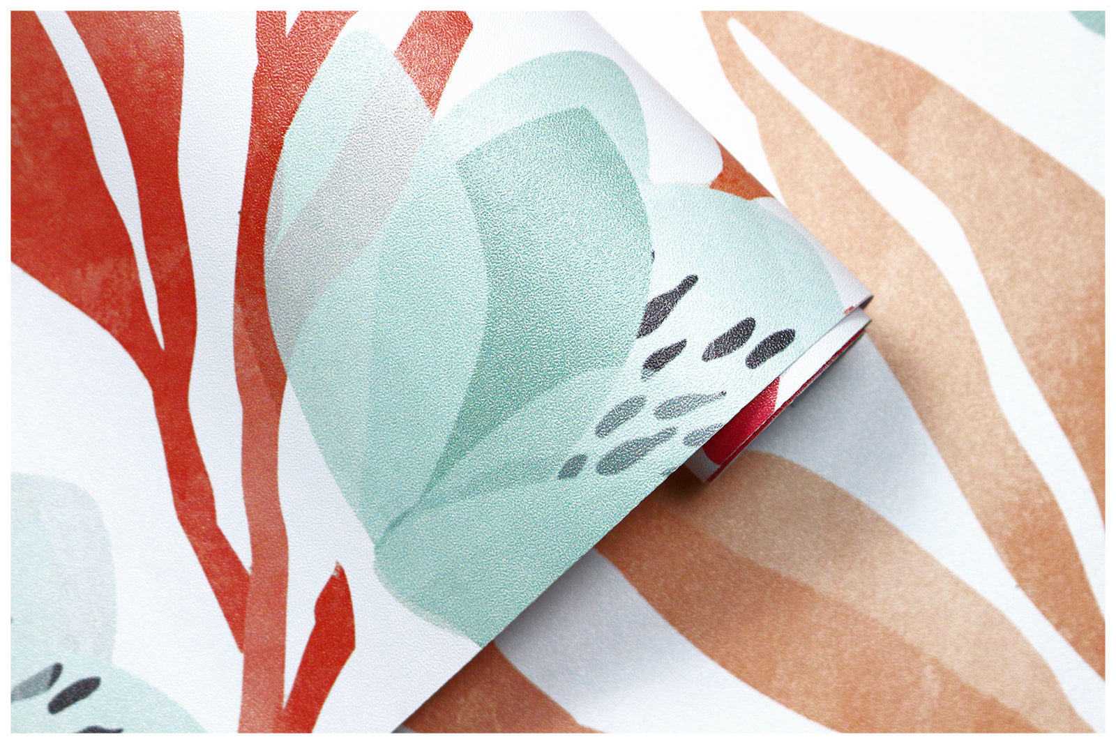 HaokHome 93109 Floral Leaves Peel and Stick Wallpaper Home Wall Removable Wall Decorations