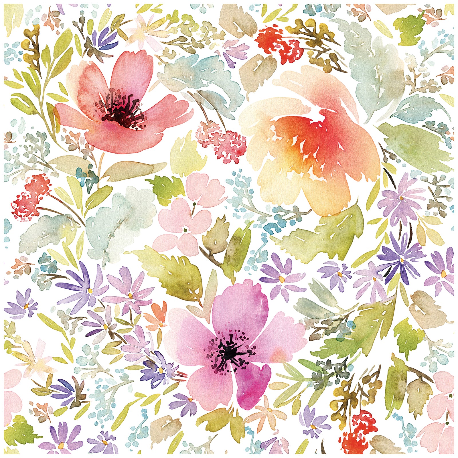 HaokHome 93066 Floral Peel and Stick Wallpaper Removable Vinyl Self Adhesive for Home Decor