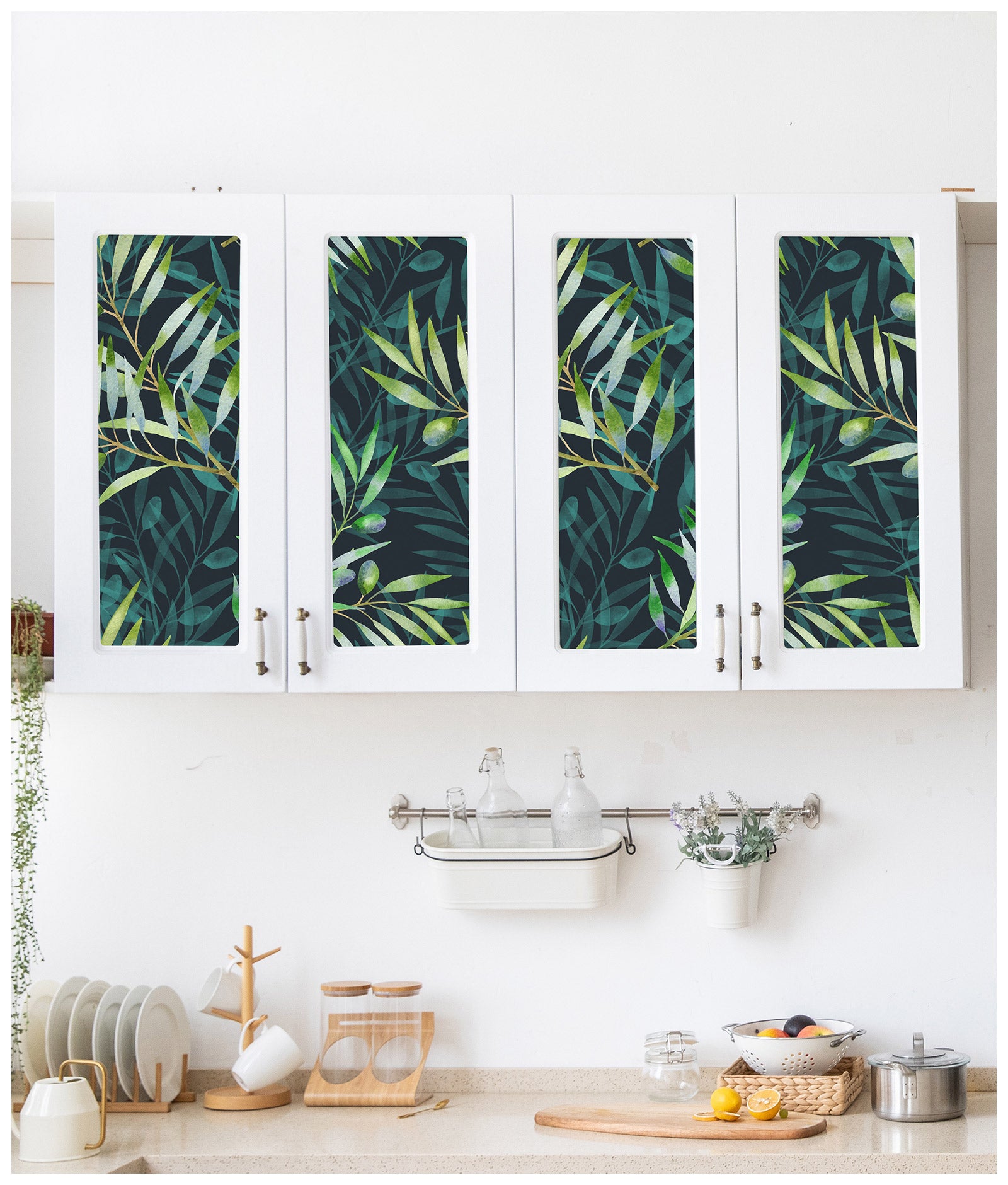 HaokHome 93138 Forest Leaves Peel and Stick Wallpaper Removable Stick on Home Decor