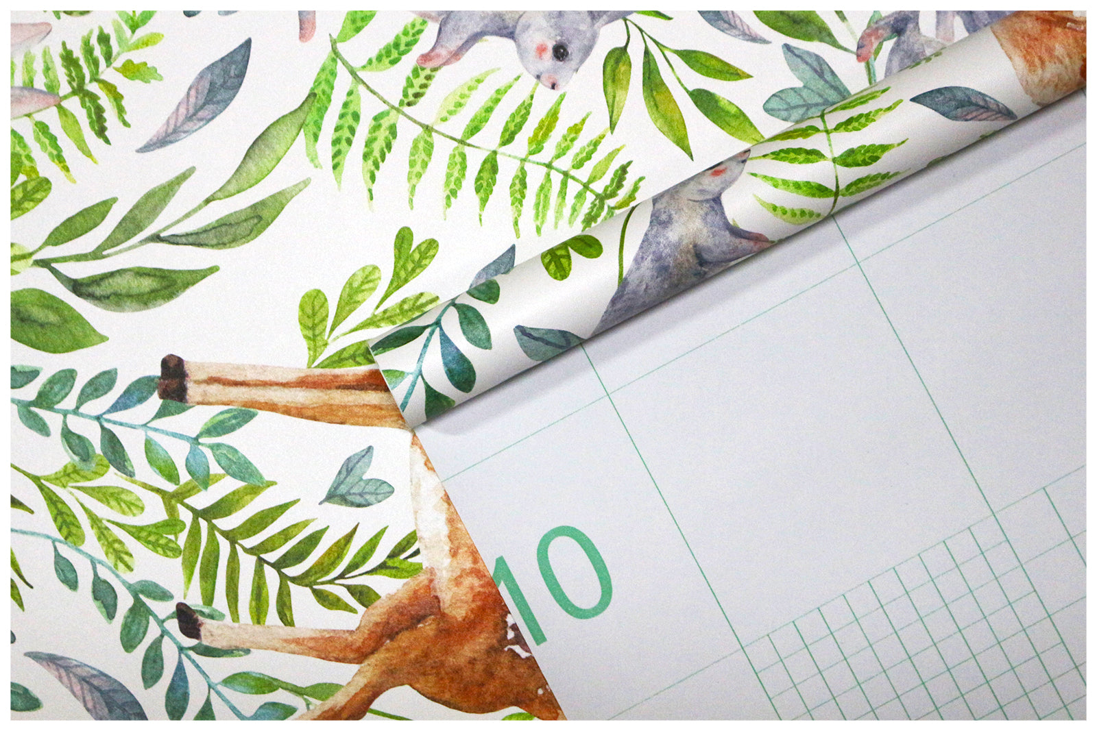 HaokHome 93085 Forest Wallpaper Fairy Animals Peel and Stick Wallpaper with Deer Rabbit Owl Patterned Kids Wallpaper