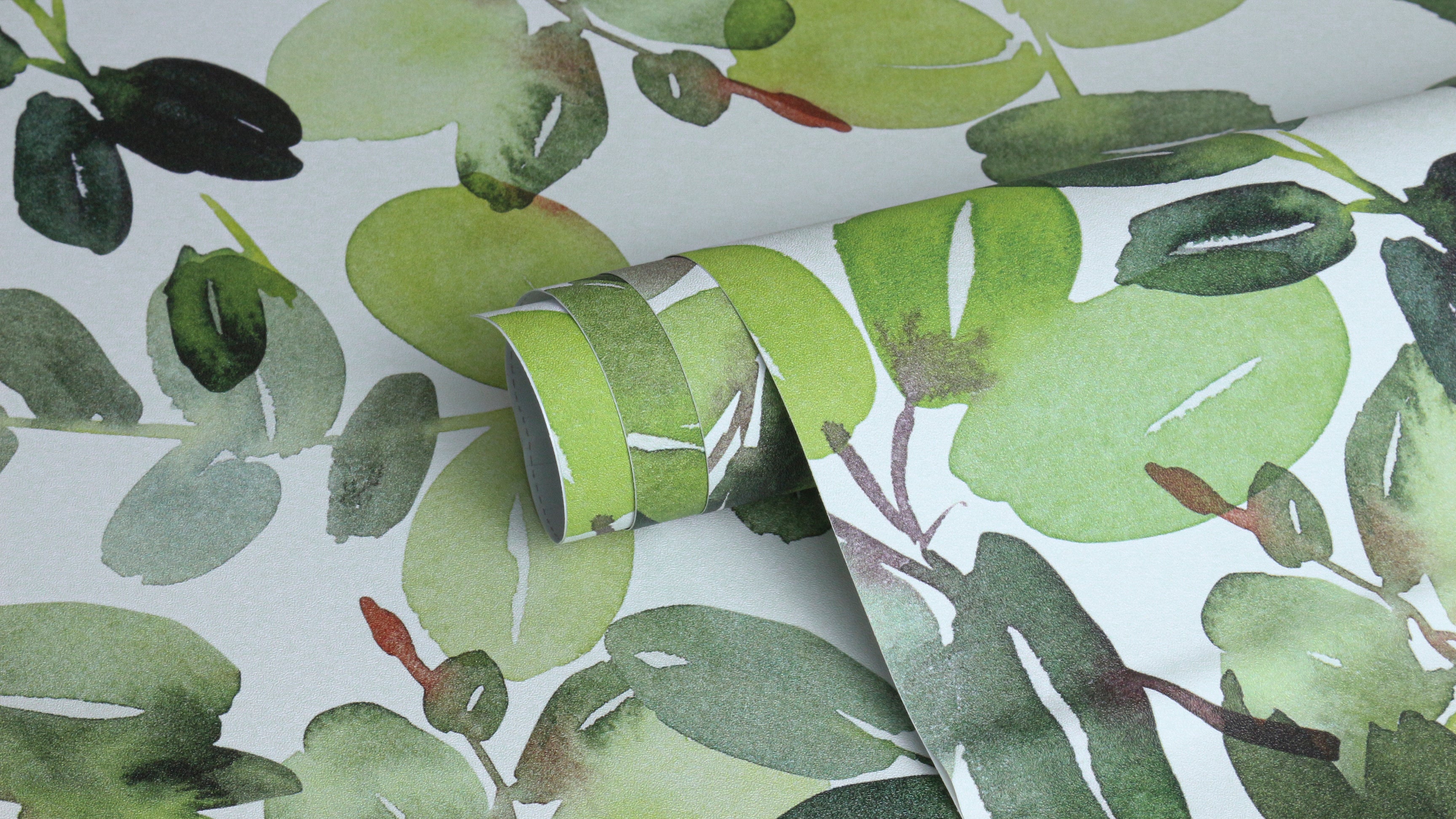HaokHome 93230 Green Leaf Peel and Stick Wallpaper Removable Self Adhesive Contact Paper