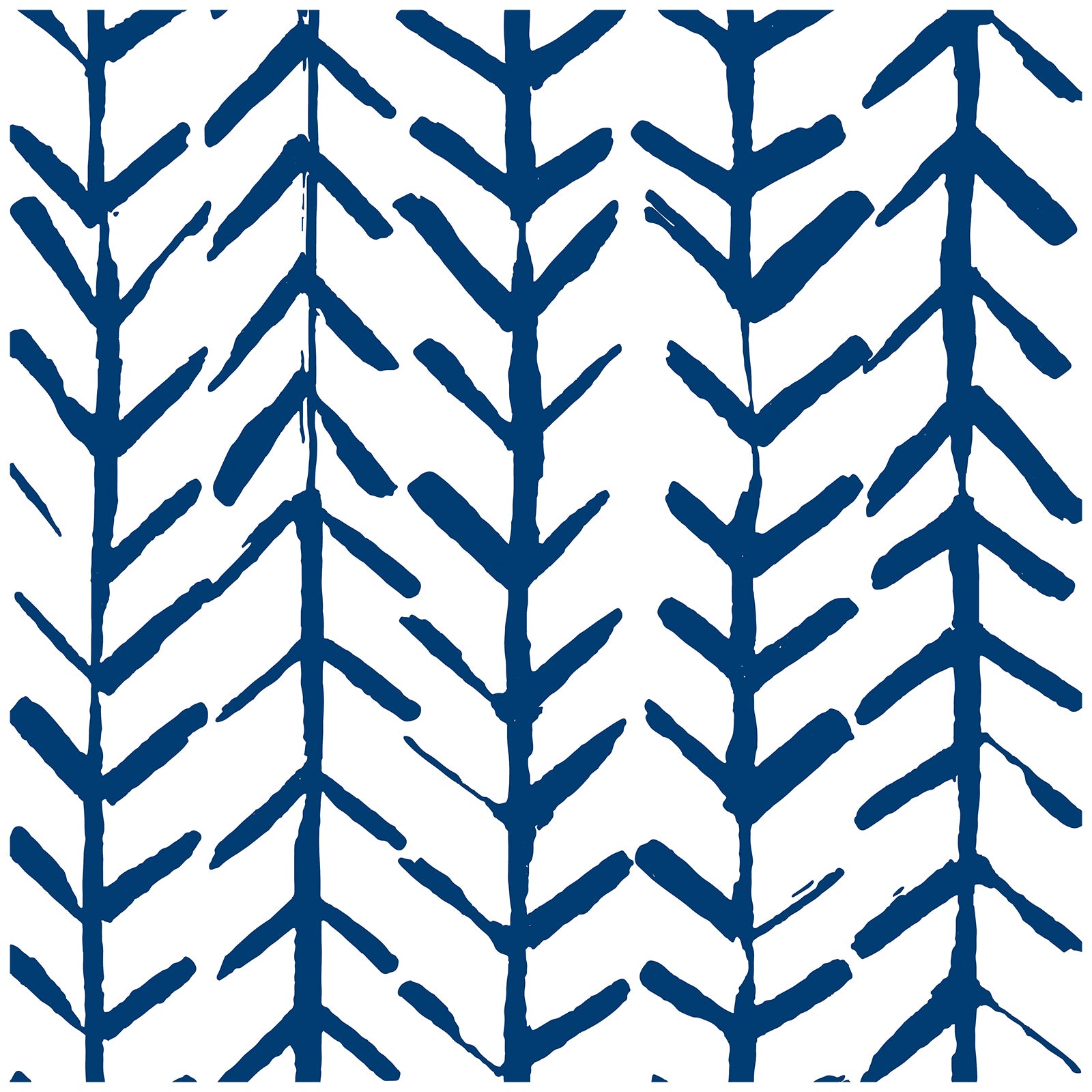 HaokHome Navy Blue Geometric Chevron Leaf Peel and Stick Wallpaper Modern Minimalist Removable Accent Wall Mural