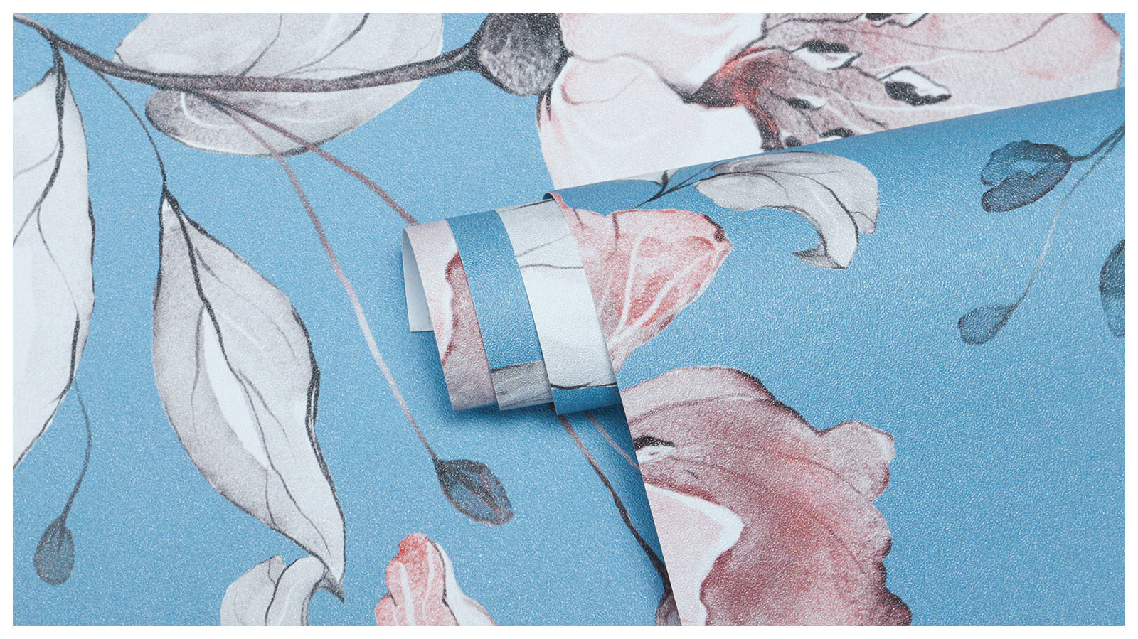 HaokHome 93204-1 Large Floral Peel and Stick Wallpaper Removable Self Adhesive Home Decor