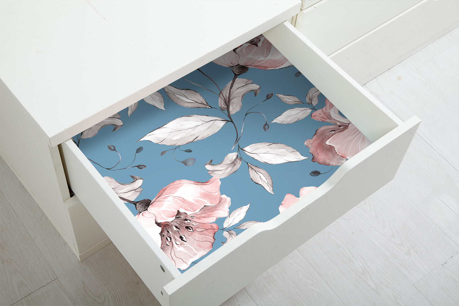 HaokHome 93204-1 Large Floral Peel and Stick Wallpaper Removable Self Adhesive Home Decor