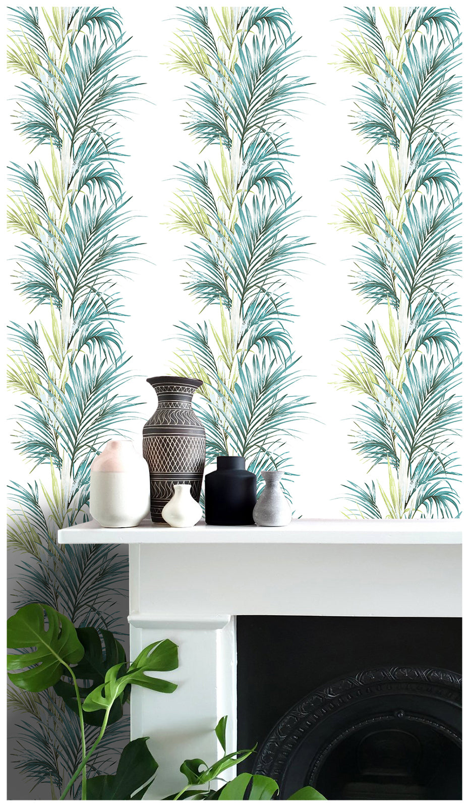 HaokHome 93054-1 Leaf Peel and Stick Wallpaper Free Match Vinyl Self Adhesive Home Decor