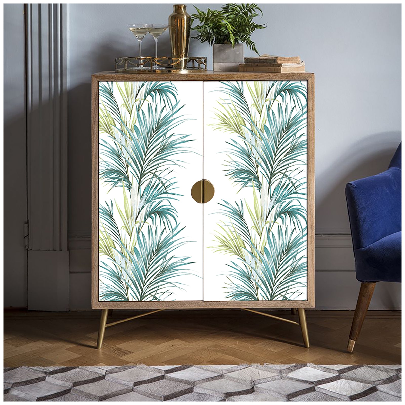 HaokHome 93054-1 Leaf Peel and Stick Wallpaper Free Match Vinyl Self Adhesive Home Decor