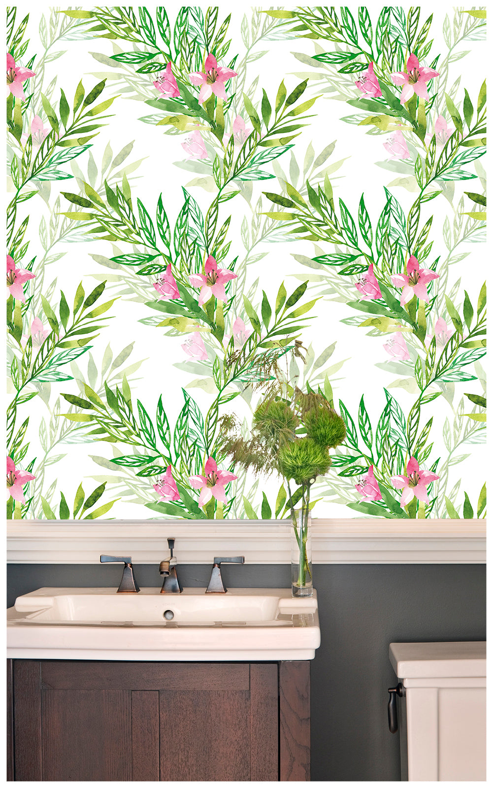 HaokHome 93081 Leaves Peel and Stick Wallpaper Removable Vinyl Self Adhesive Home Decor Wallpaper