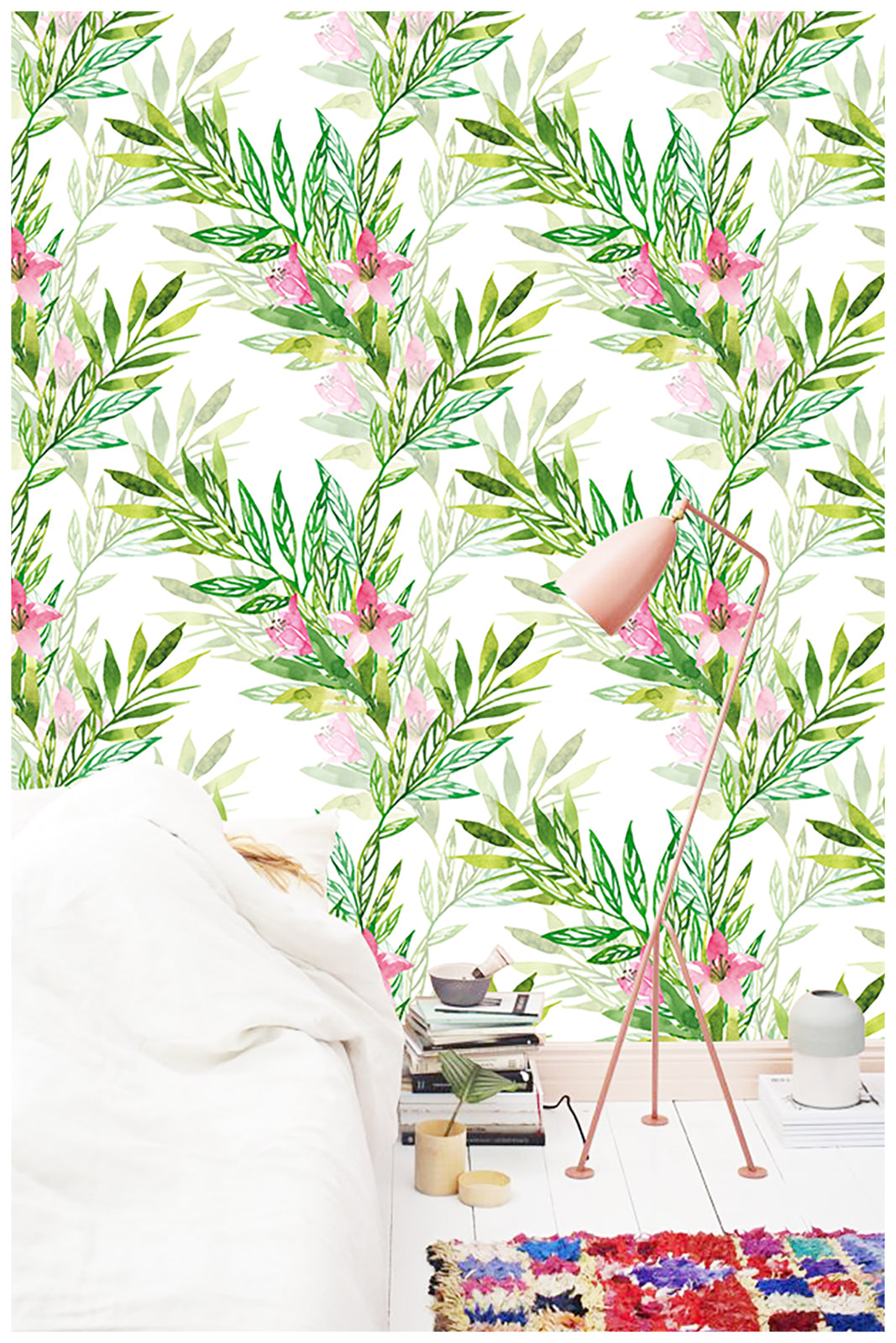 HaokHome 93081 Leaves Peel and Stick Wallpaper Removable Vinyl Self Adhesive Home Decor Wallpaper