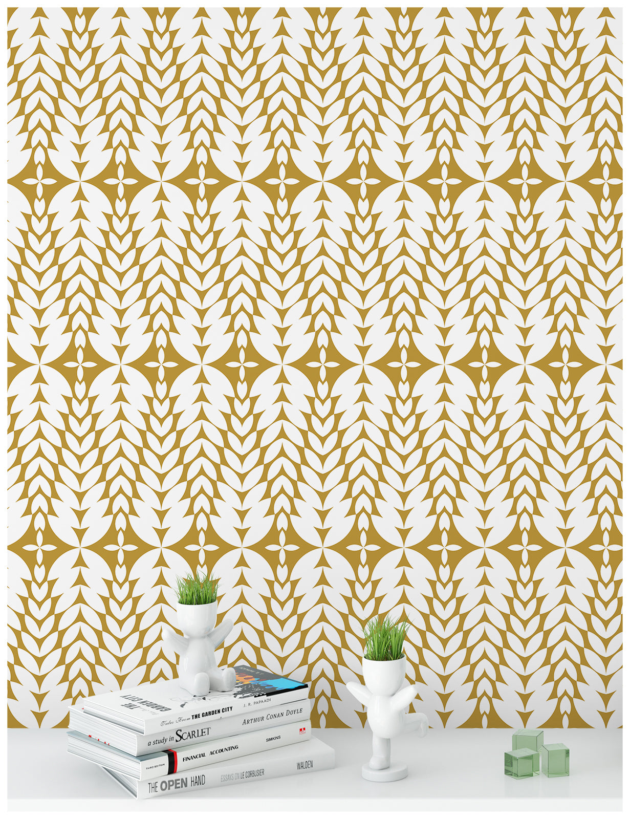 HaokHome 96049-1 Modern Geometric Peel and Stick Wallpaper Removable Vinyl Self Adhesive Home Decor