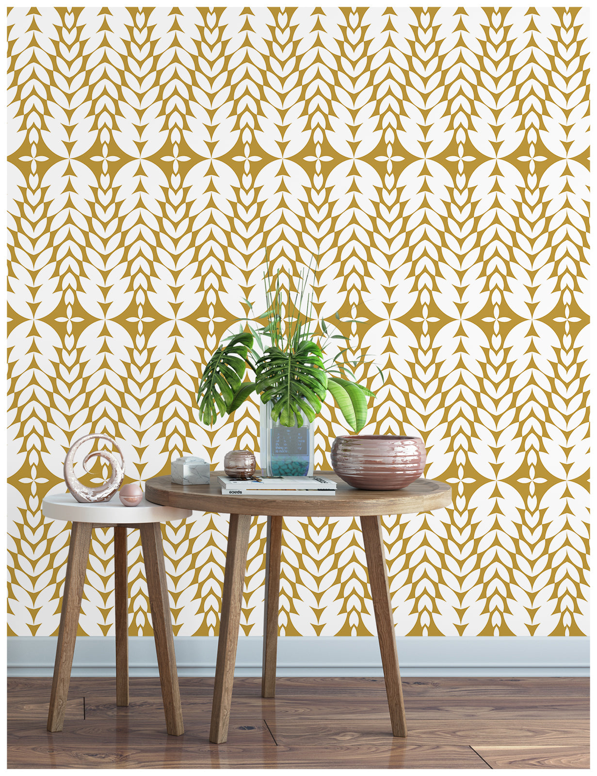 HaokHome 96049-1 Modern Geometric Peel and Stick Wallpaper Removable Vinyl Self Adhesive Home Decor