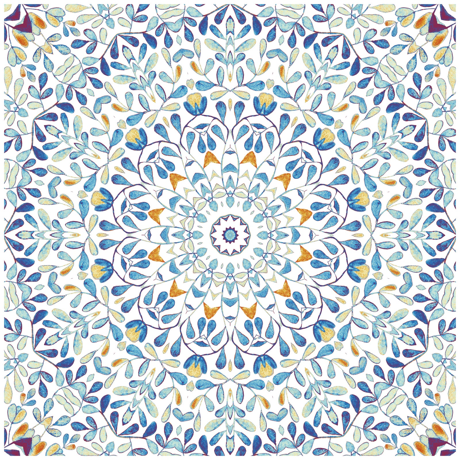 HaokHome 96029 Morocco Tiles Peel and Stick Wallpaper Removable Wall Paper Sticker Pull and Stick