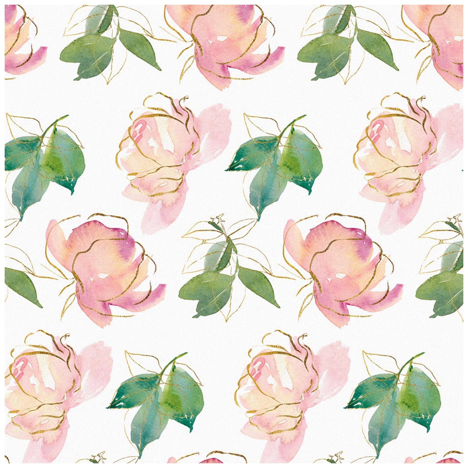 HaokHome 93249-1 Peel and Stick Wallpaper Floral Pink and Green for Teen Girls Bedroom, Living Room Wall Decor