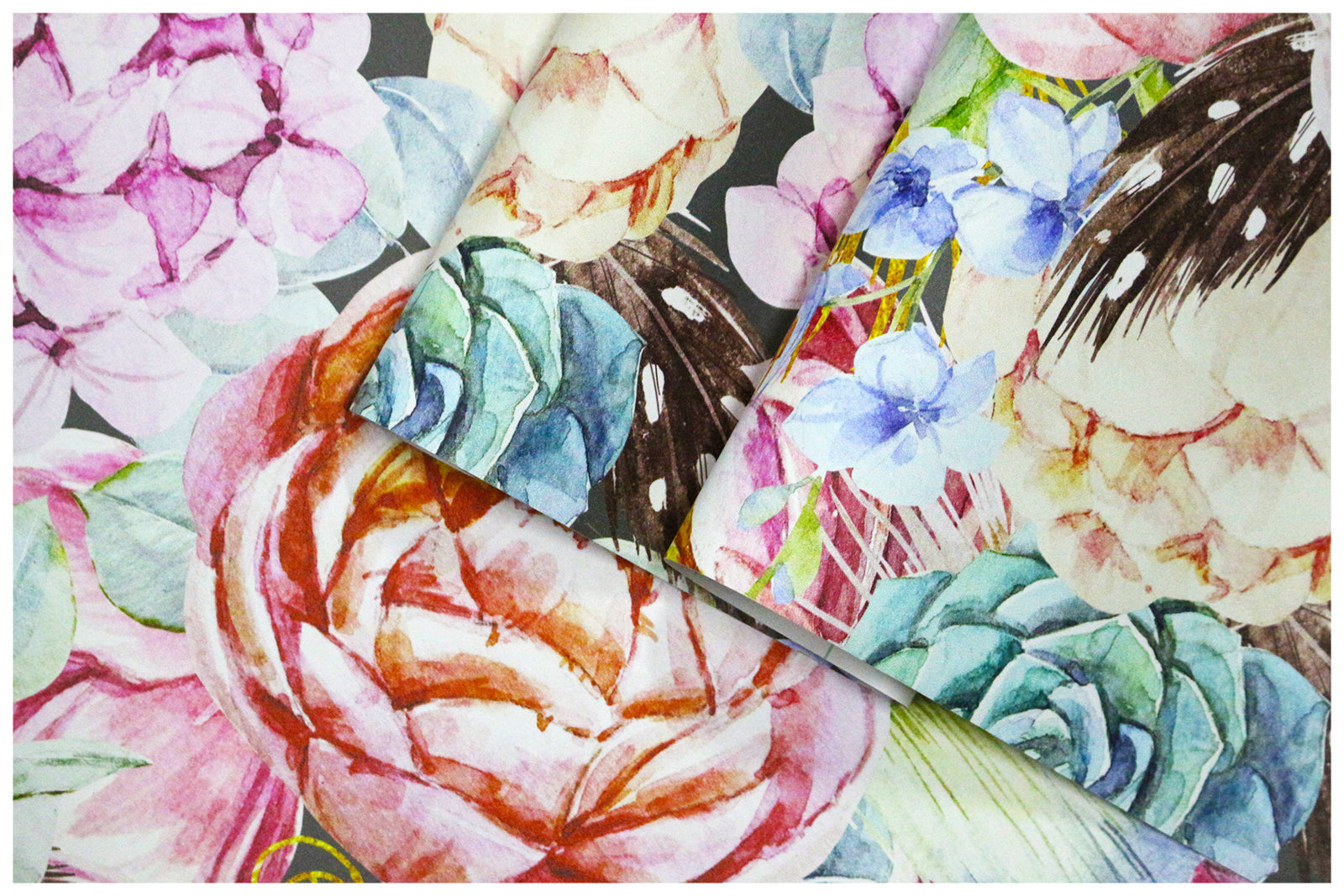 HaokHome 93071 Peony Floral Peel and Stick Wallpaper Removable BOHO Decoration