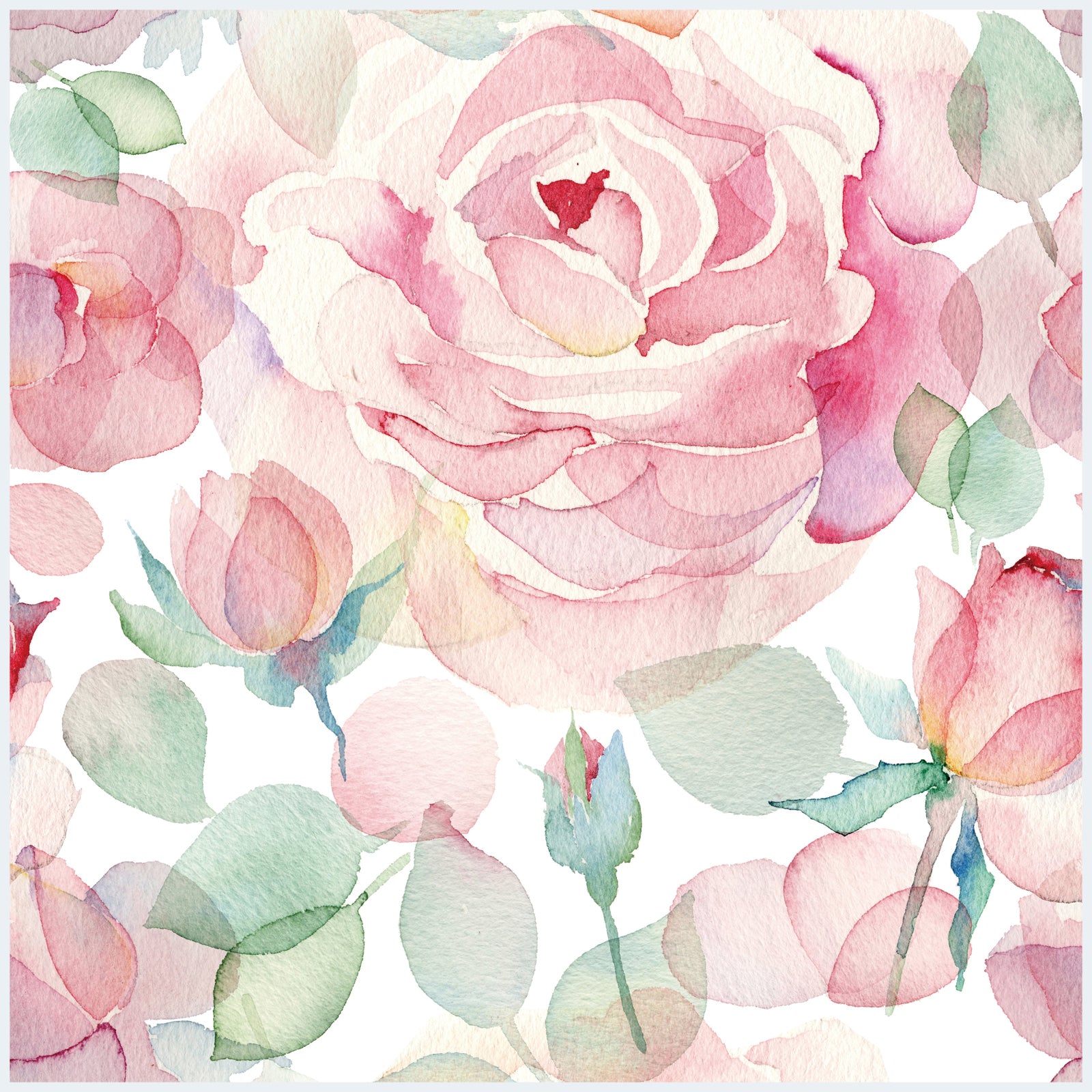 pink rose pattern wallpaper