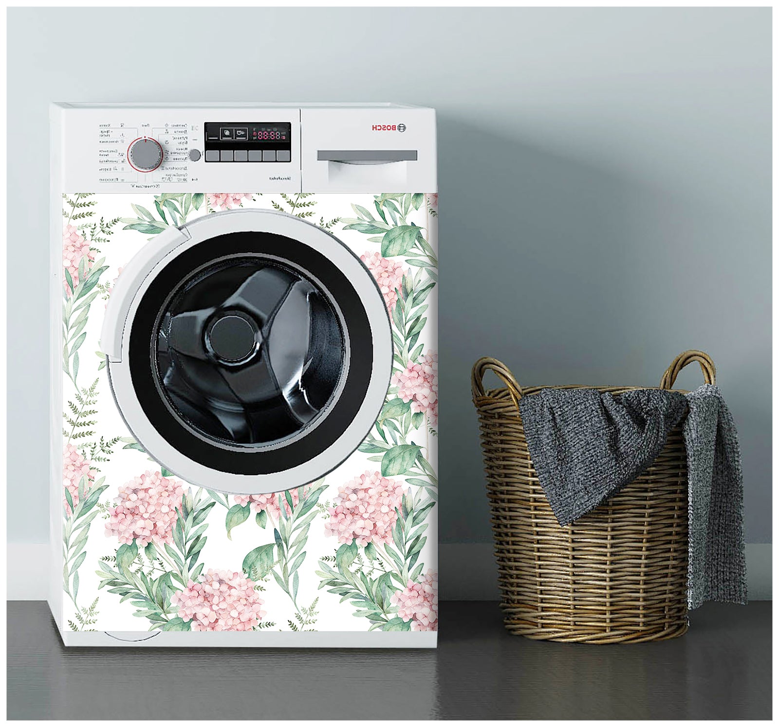 HaokHome 93123 Pink Floral Peony Peel and Stick Wallpaper Vinyl Removable Home Drcor