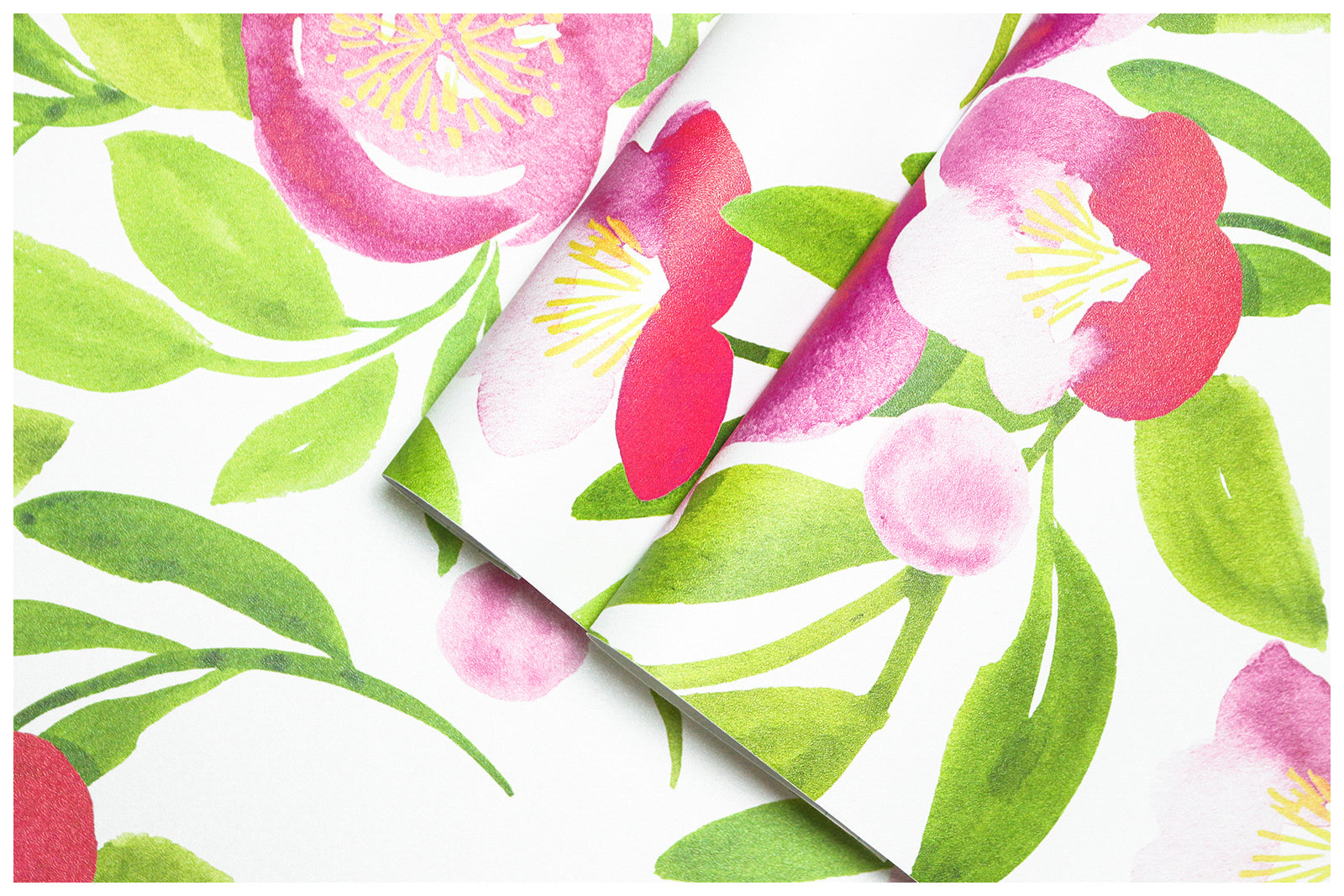 HaokHome 93124 Pink Floral Wallpaper Spring Flowers Self Adhesive Wallpaper Removable for Rooms Decor