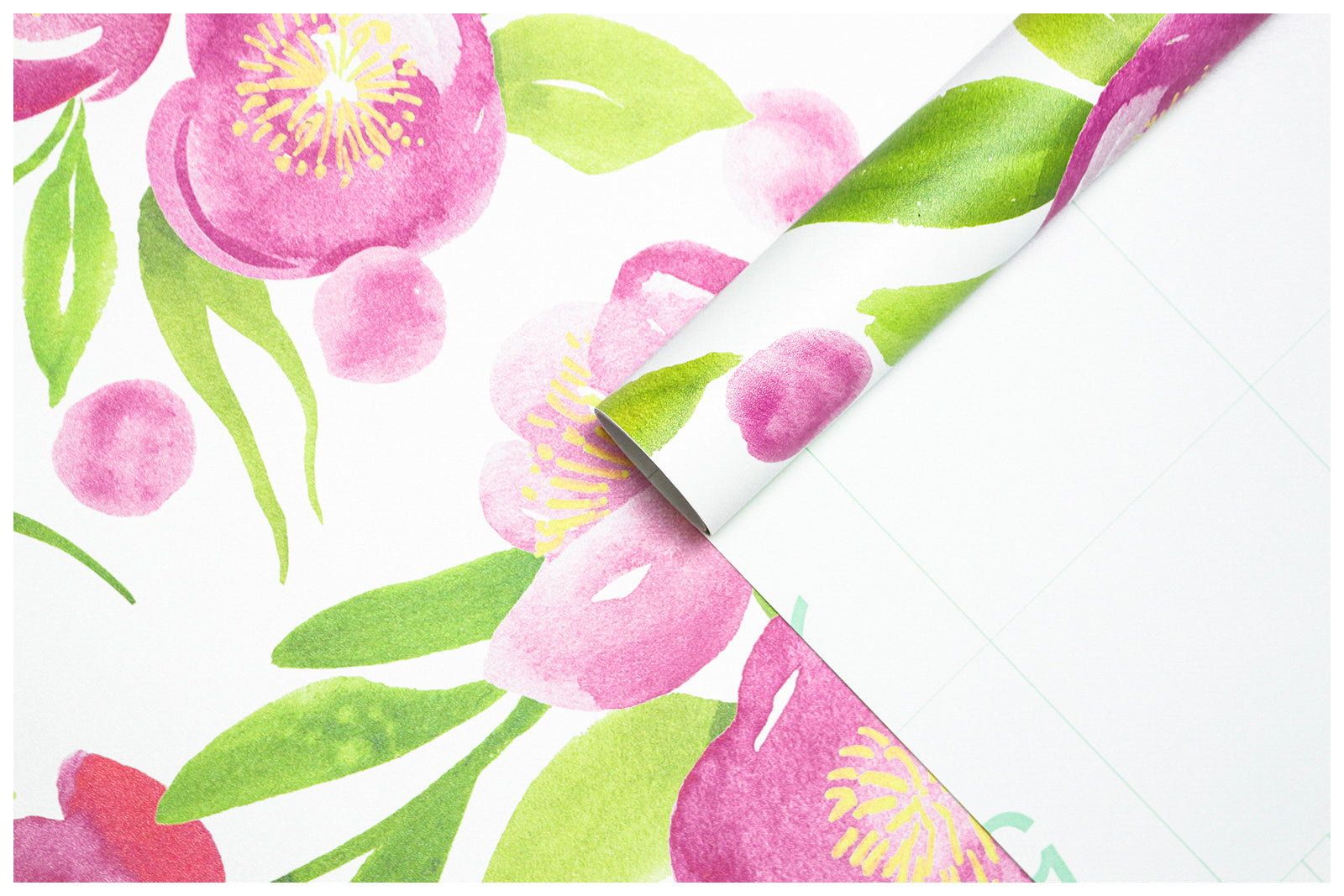 HaokHome 93124 Pink Floral Wallpaper Spring Flowers Self Adhesive Wallpaper Removable for Rooms Decor