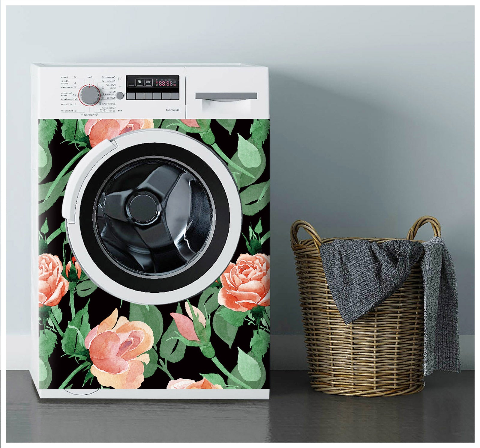 HaokHome 93120 Rose Wallpaper Peel and Stick Floral Wallpaper Large Flower Contact Wall Paper