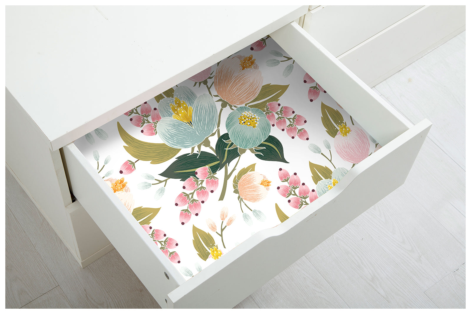 HaokHome 93165 Spring Floral Peel and Stick Wallpaper Removable Home Decor Vinyl ContactPaper