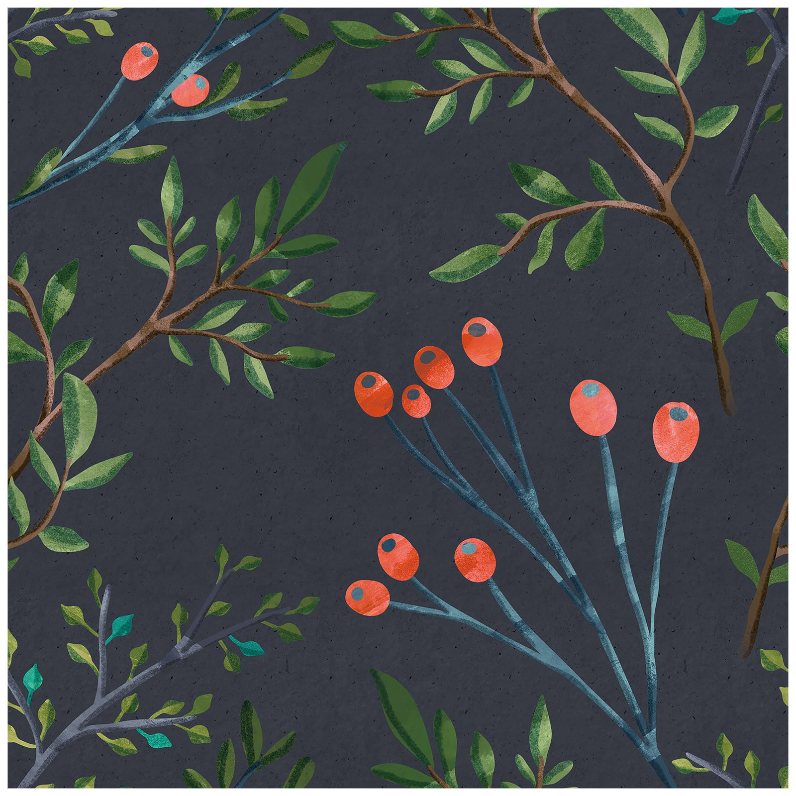 HaokHome 93108 Vintage Forest Peel and Stick Wallpaper Removable Vinyl Wall Decor