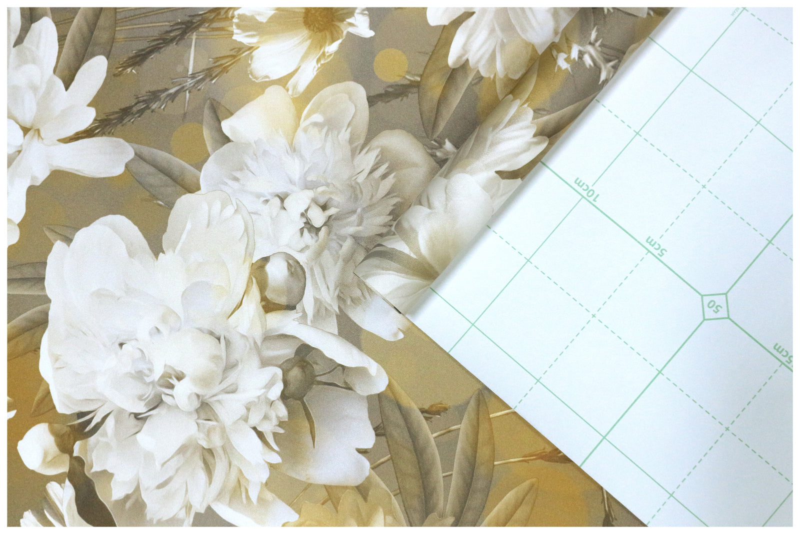 HaokHome 93037 Vintage Wallpaper Peel and Stick Floral Wall Mural Glittery Wallpaper Bronze Home Decor Sticky Paper