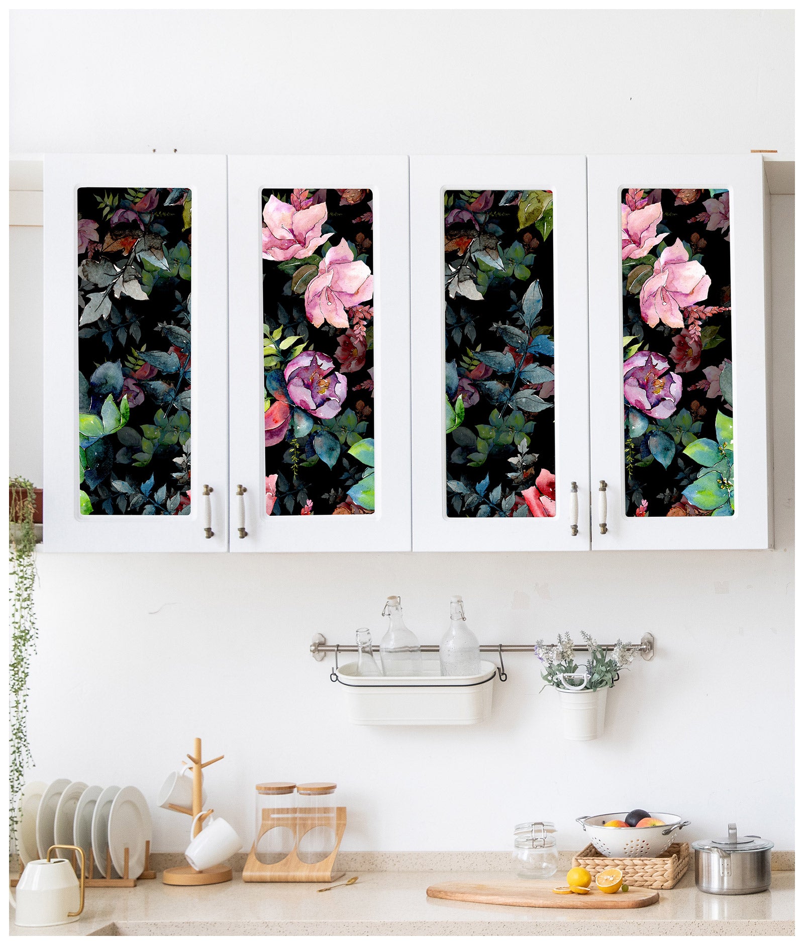 HaokHome 93153 Wild Spring Peel and Stick Wallpaper Bouquet Botanical Floral Decor