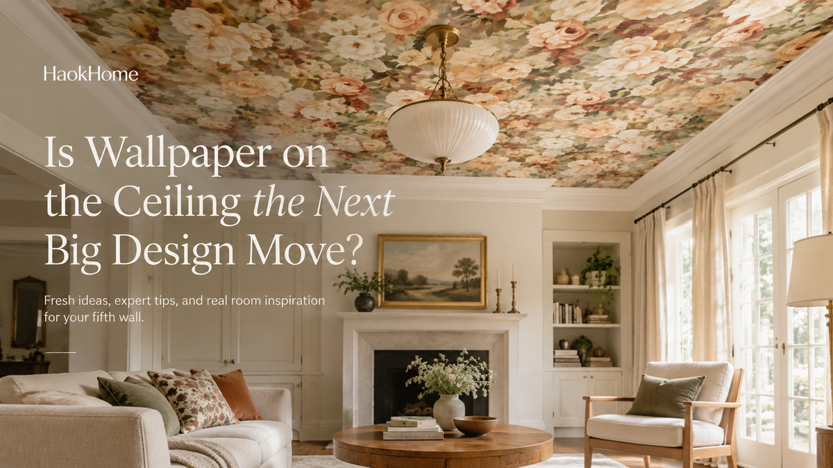 Is Wallpaper on the Ceiling the Next Big Design Move?