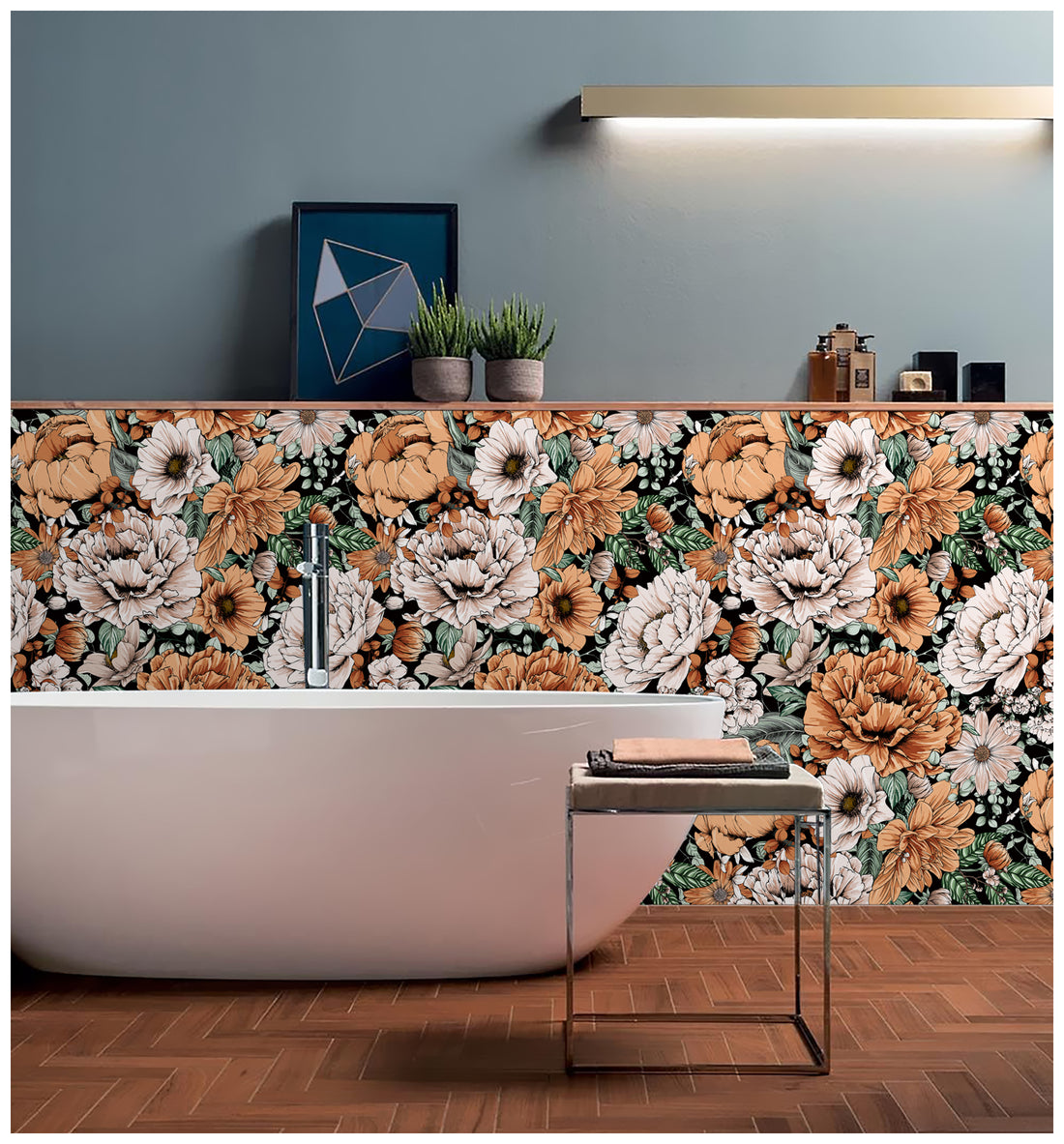 Elevate Your Bathroom with Bold and Beautiful Wallpaper Designs